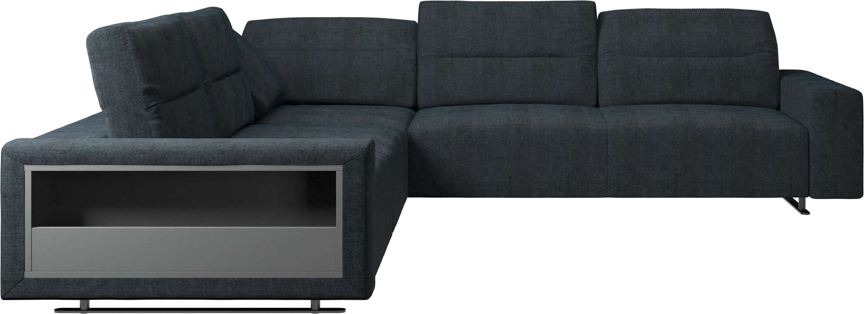 Hampton corner sofa with adjustable back and storage