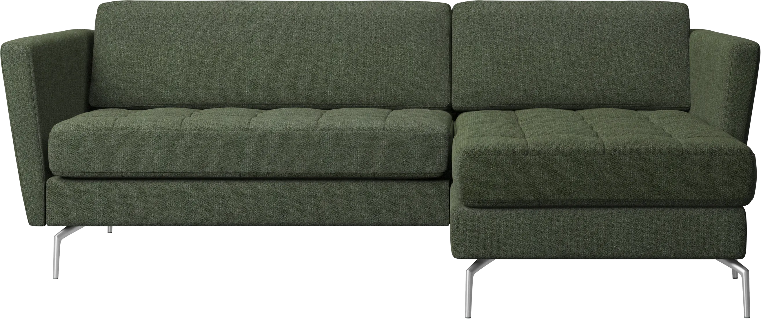 Osaka sofa with resting unit, tufted seat