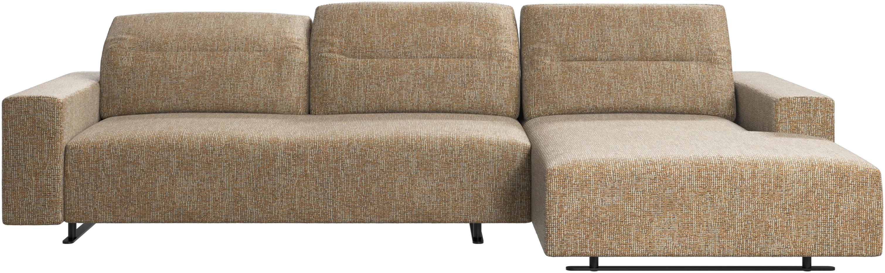 Hampton sofa with adjustable back and resting unit right side