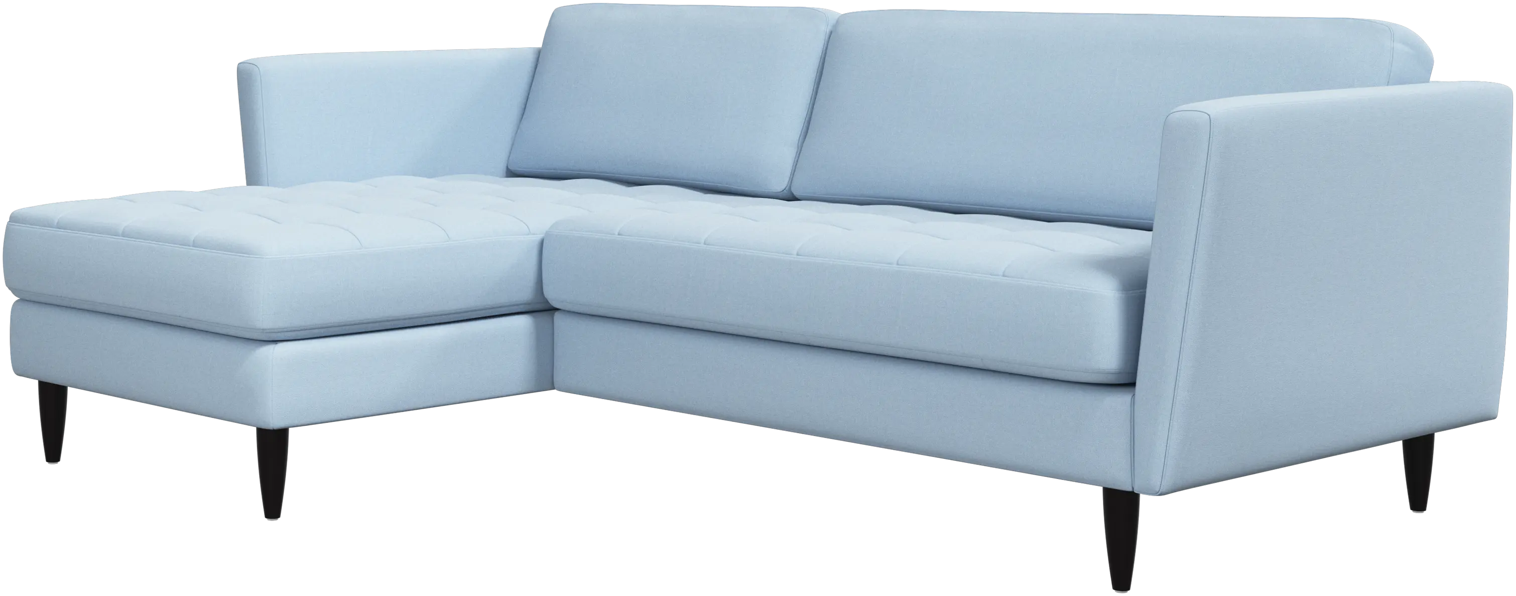 Osaka sofa with resting unit, tufted seat