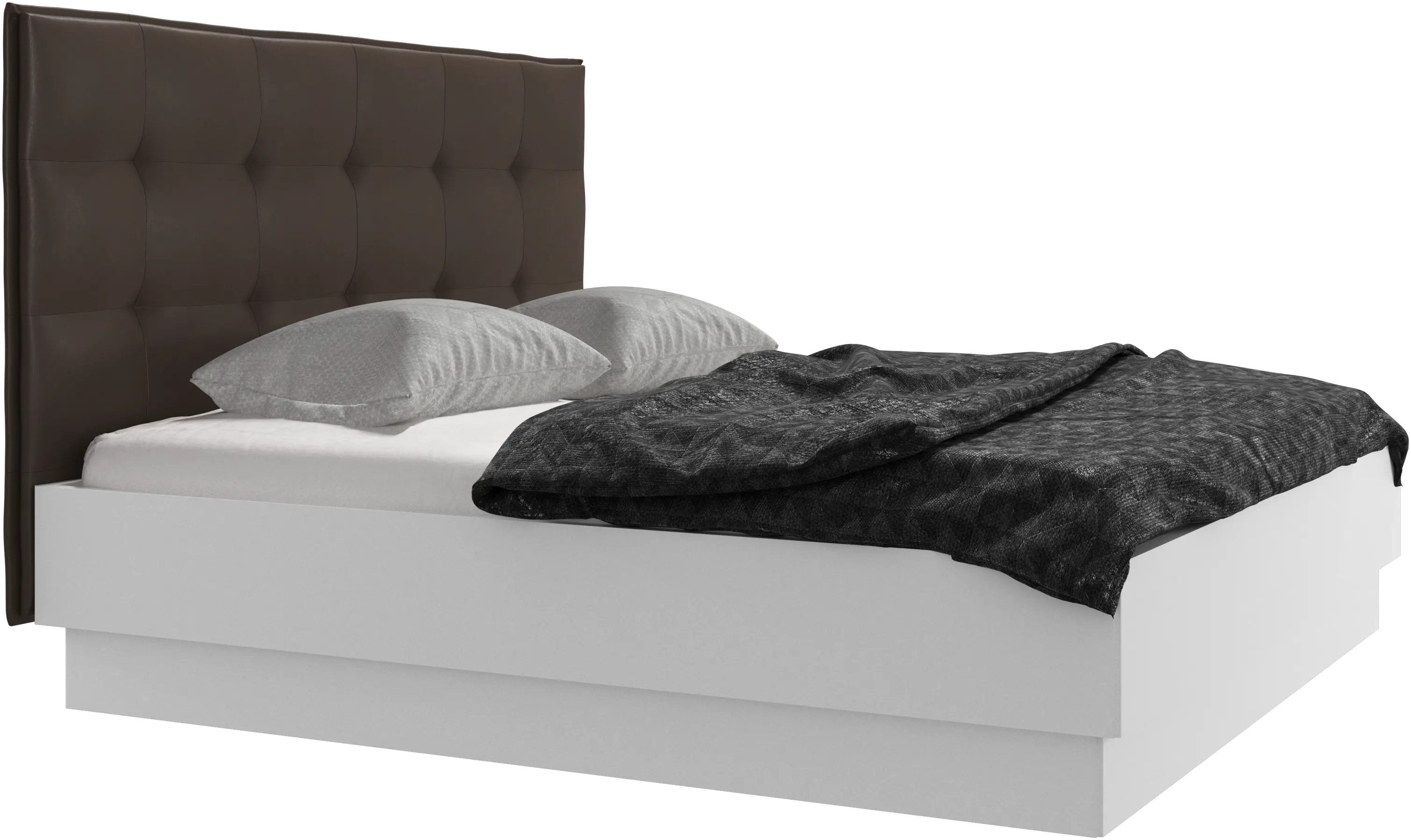 Lugano storage bed with lift-up frame and slats, excl. mattress