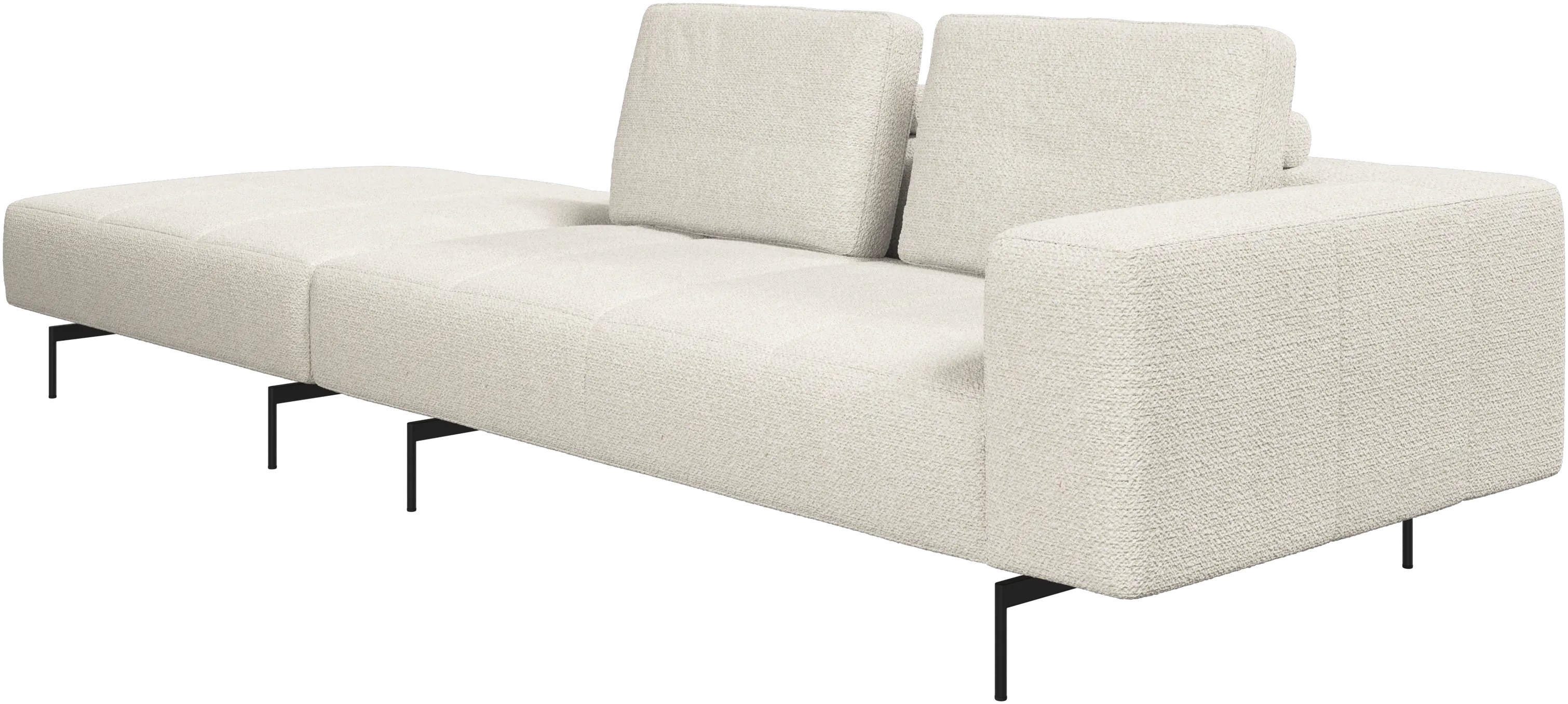 Amsterdam sofa with footstool on left side
