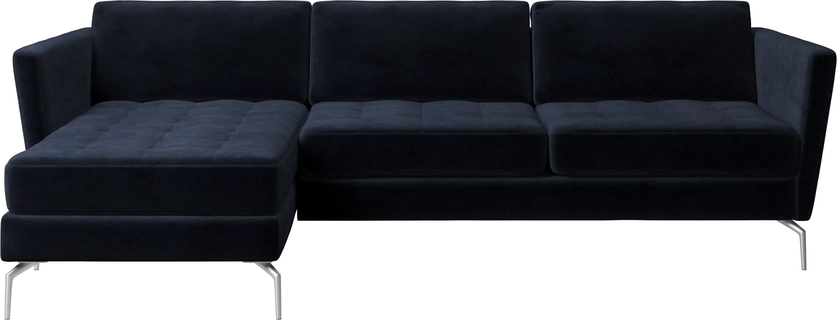 Osaka sofa with resting unit, tufted seat