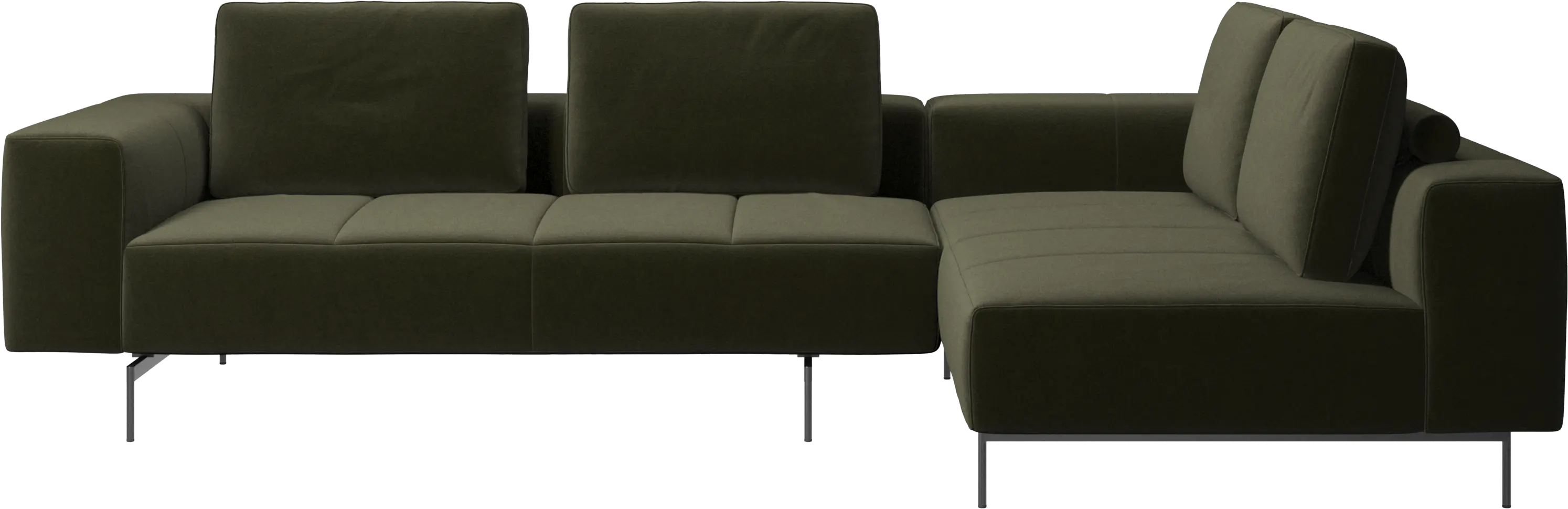 Amsterdam corner sofa with lounging unit