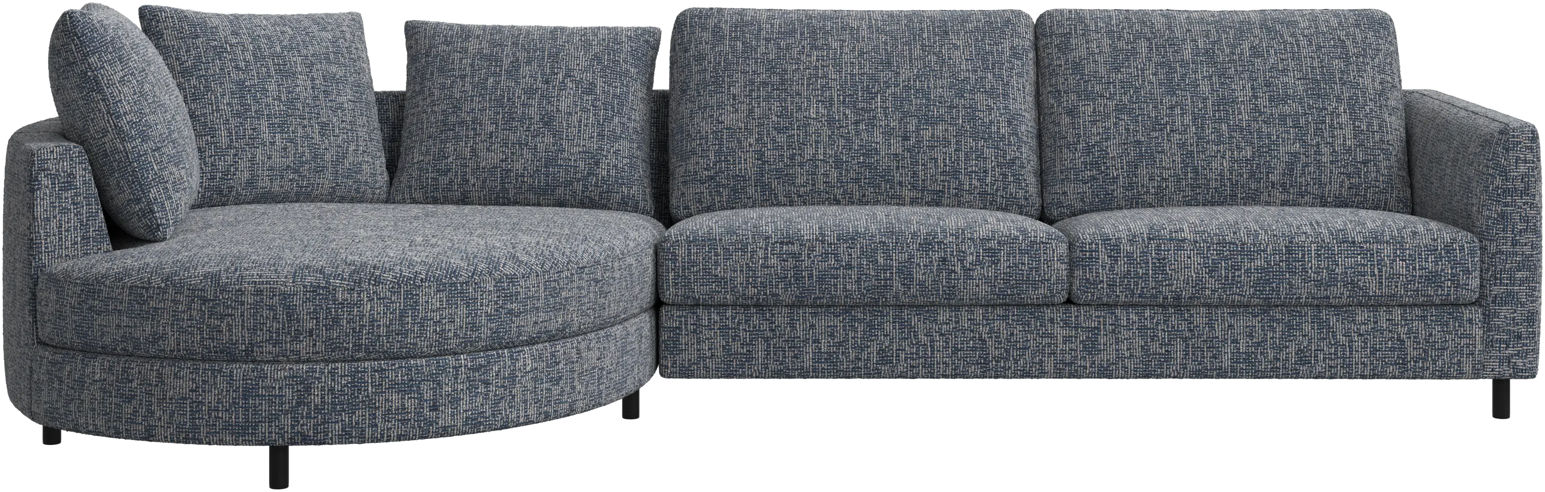 Sofá Indivi com chaise longue à esquerda