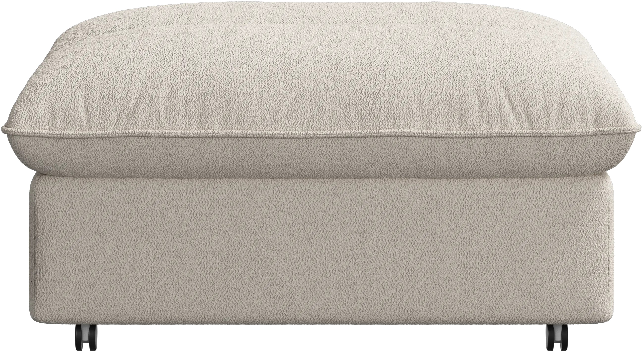 Southampton pouf on wheels with storage