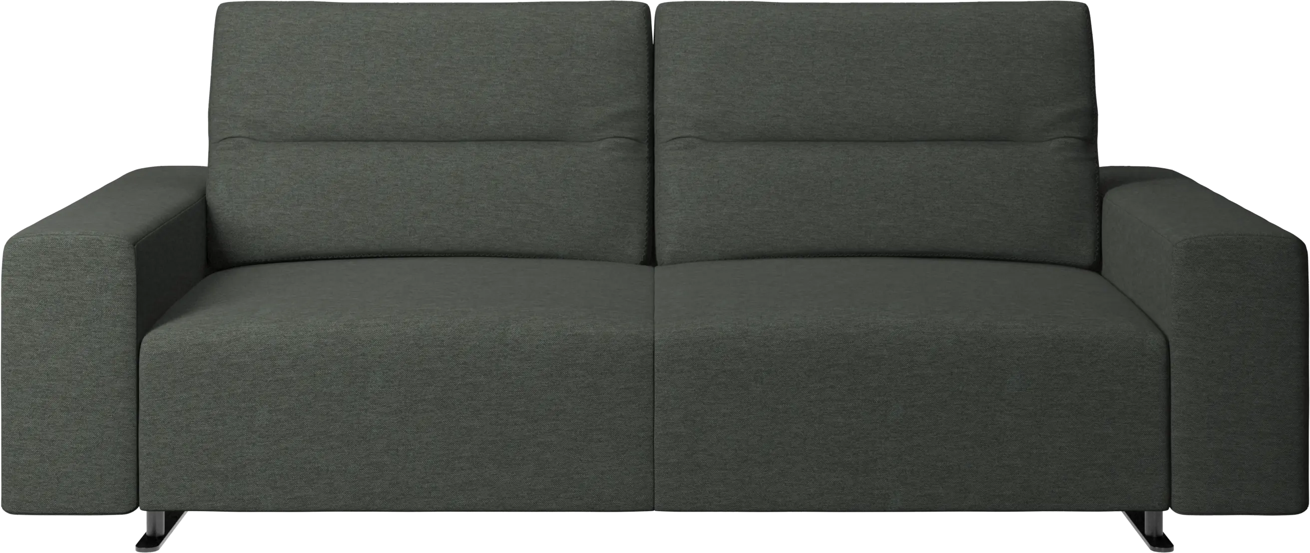 Hampton sofa with adjustable back and storage on the right side