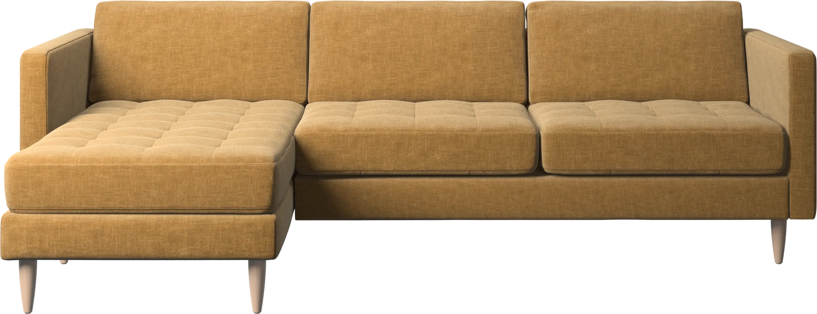 Osaka sofa with resting unit, tufted seat