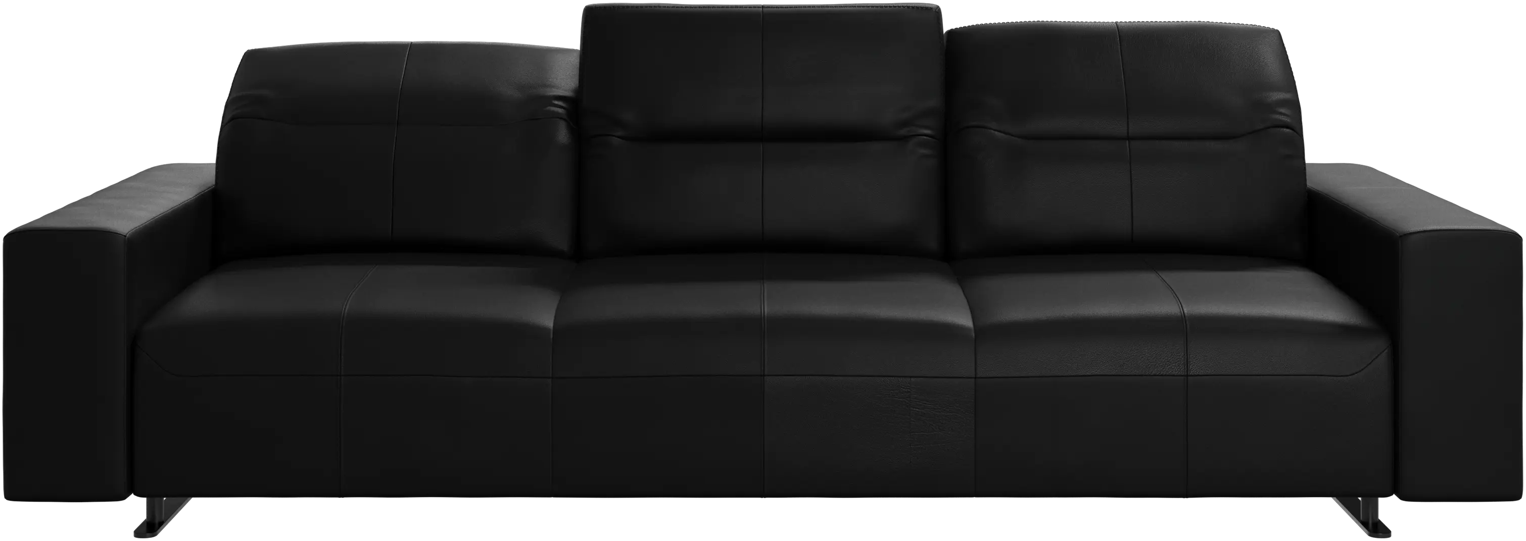 Hampton sofa with adjustable back and storage on the left side
