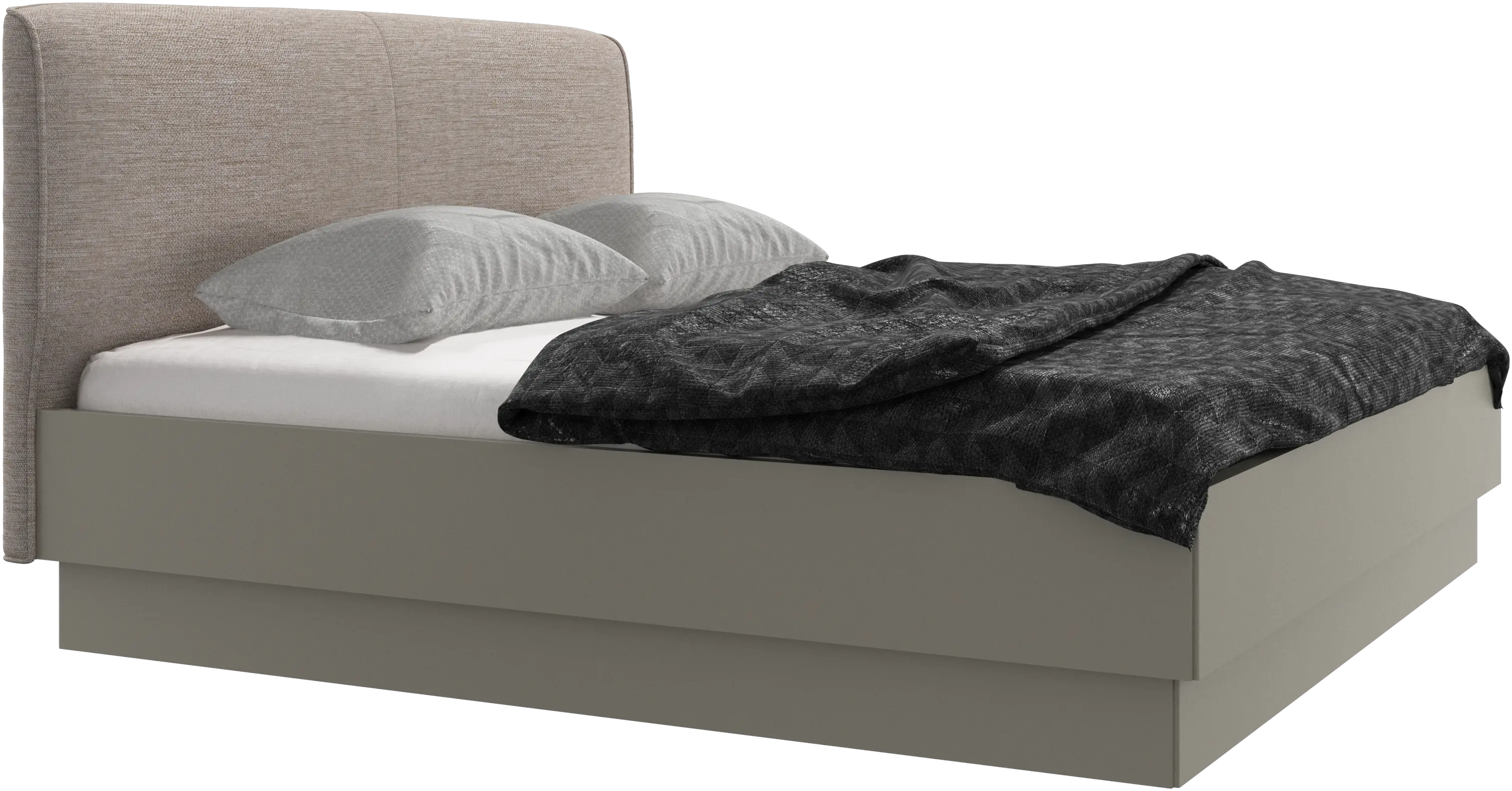 Houston, upholstered bed with storage