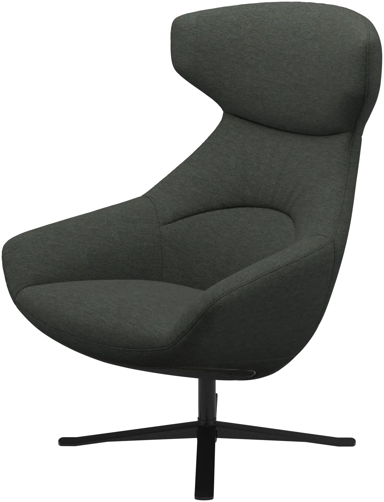 Porto chair with reclining back function and swivel base