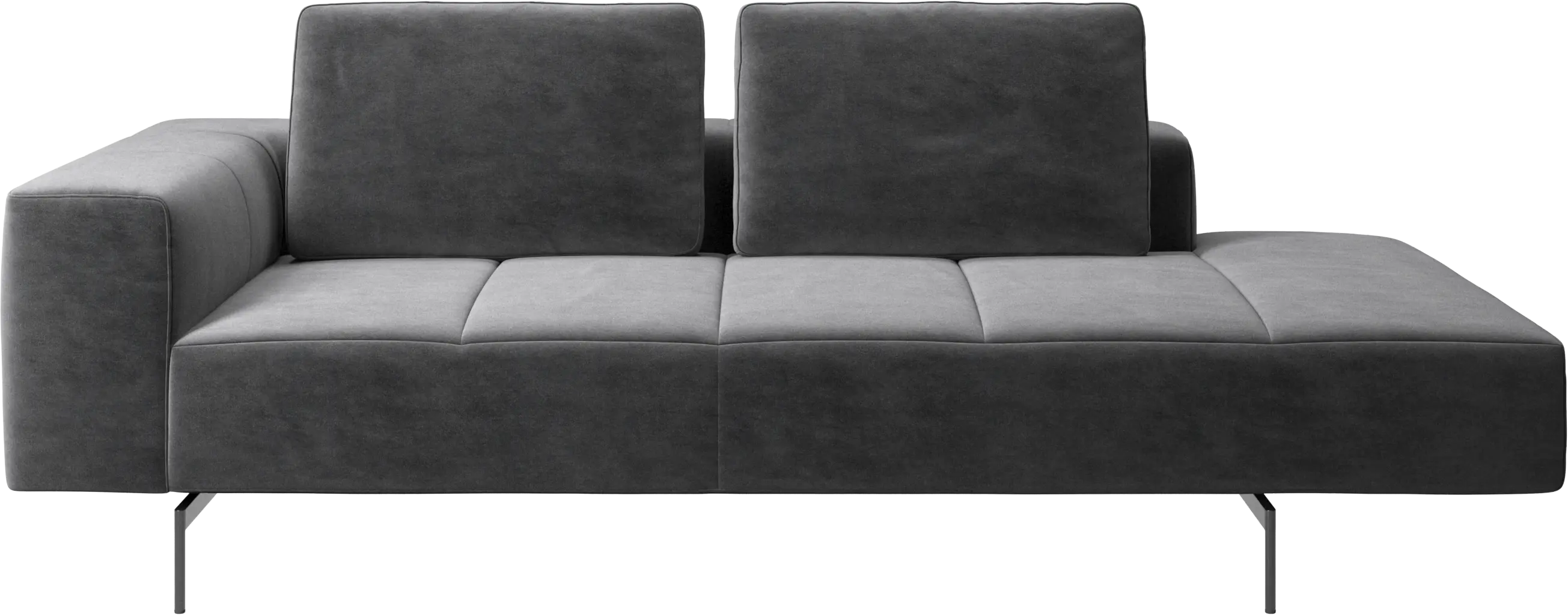 Amsterdam resting module for sofa, armrest left, open end right