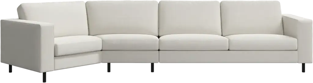 Indivi corner sofa, with angled end, left