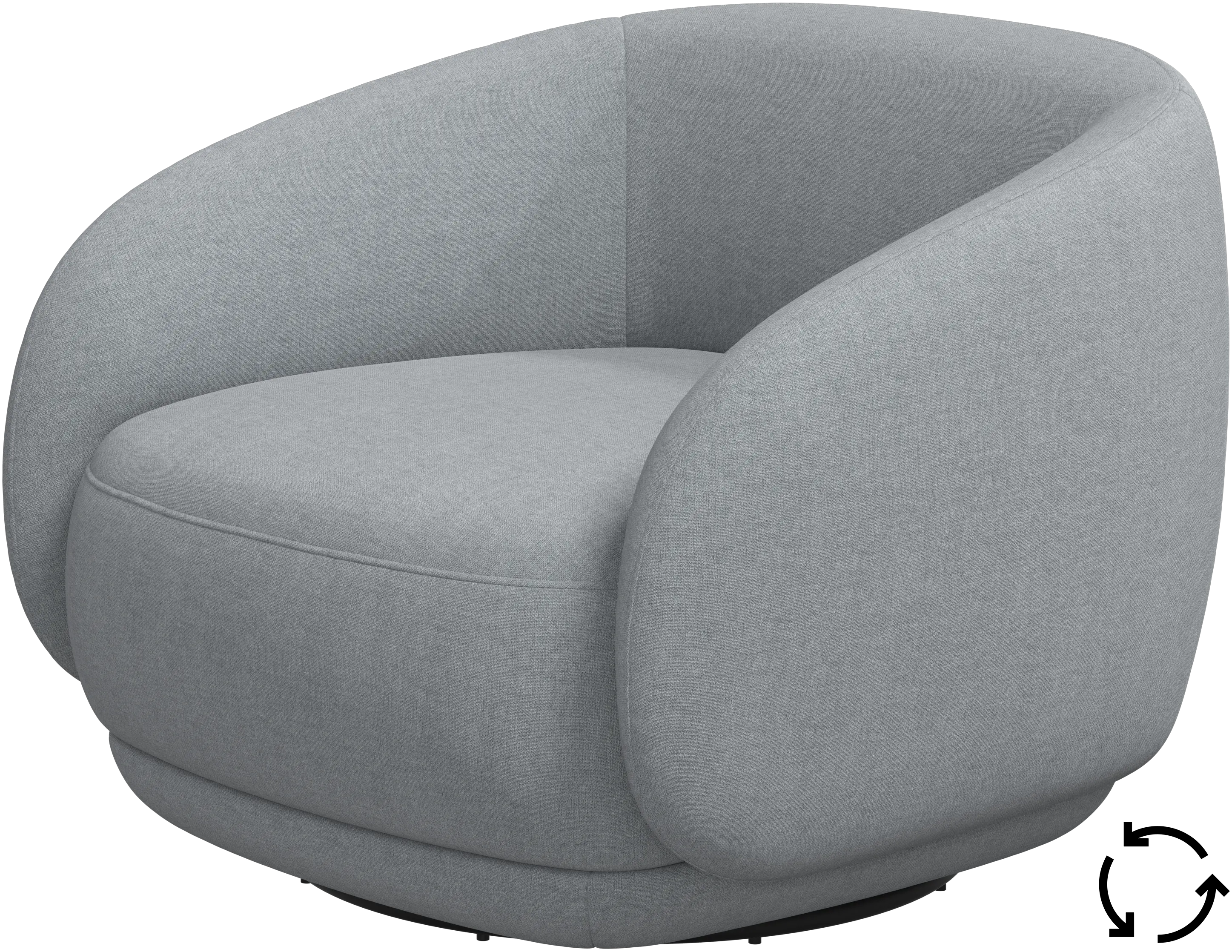 Bolzano chair with swivel base