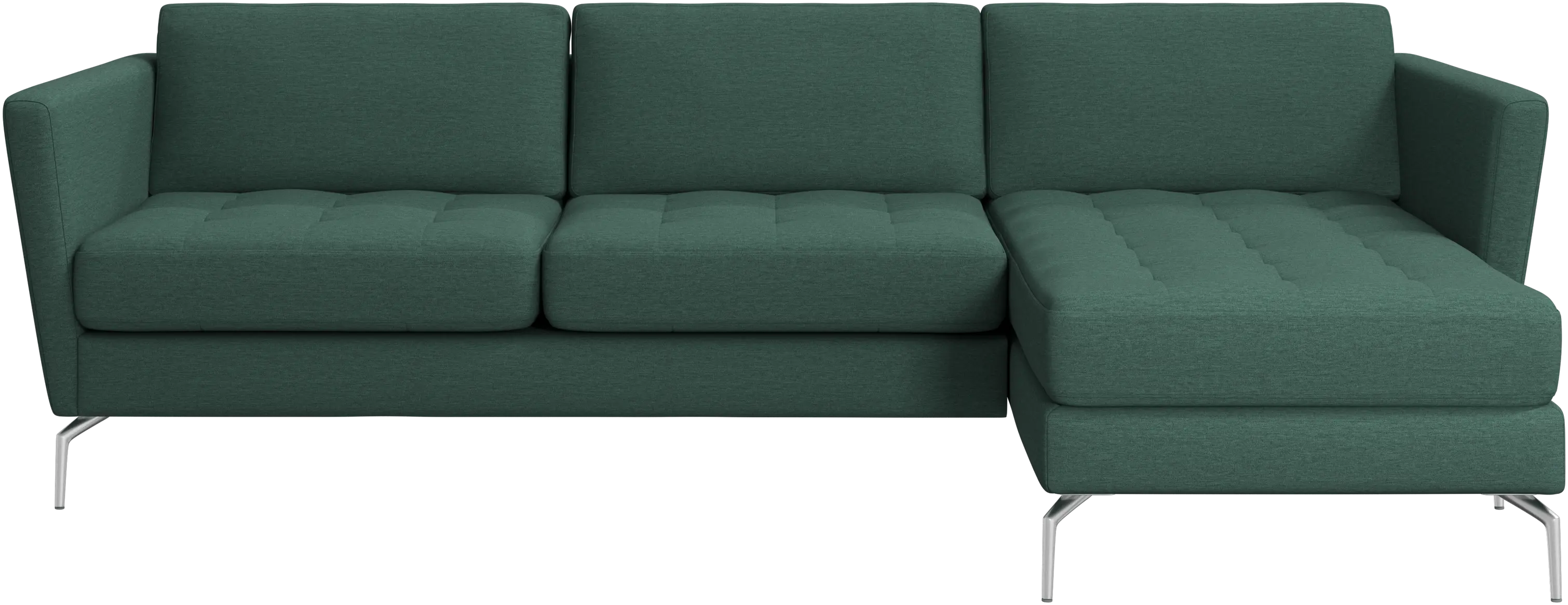 Osaka sofa with resting unit, tufted seat