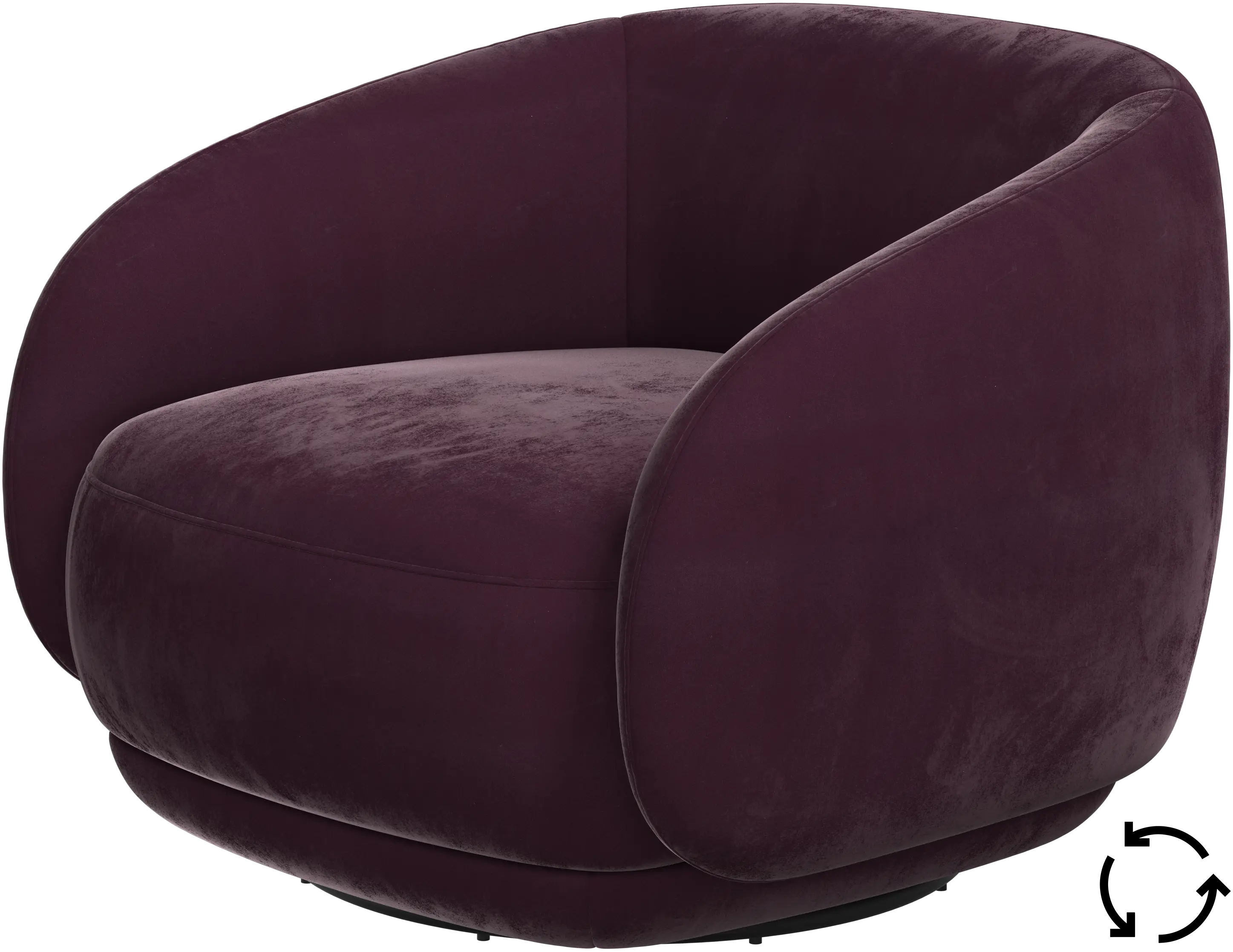 Bolzano armchair with swivel function
