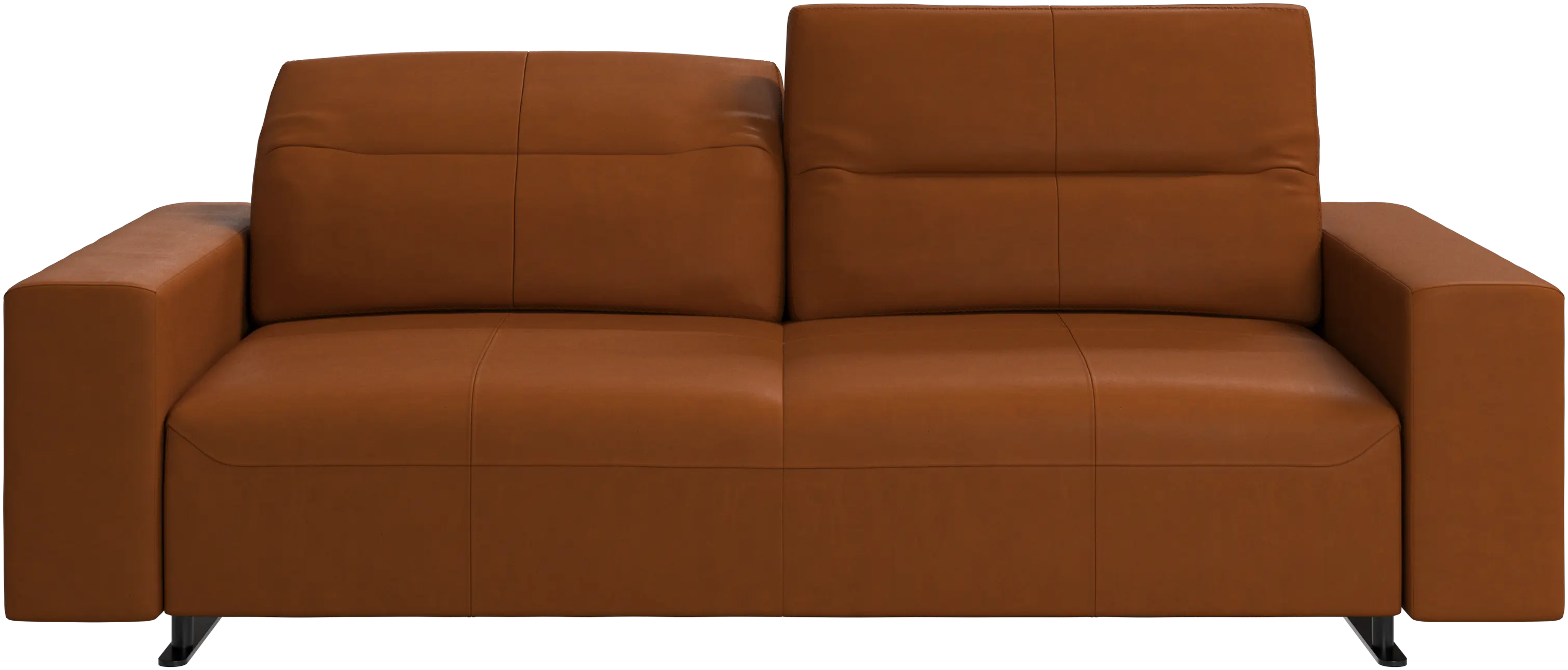 Hampton sofa with adjustable back and storage on the left side