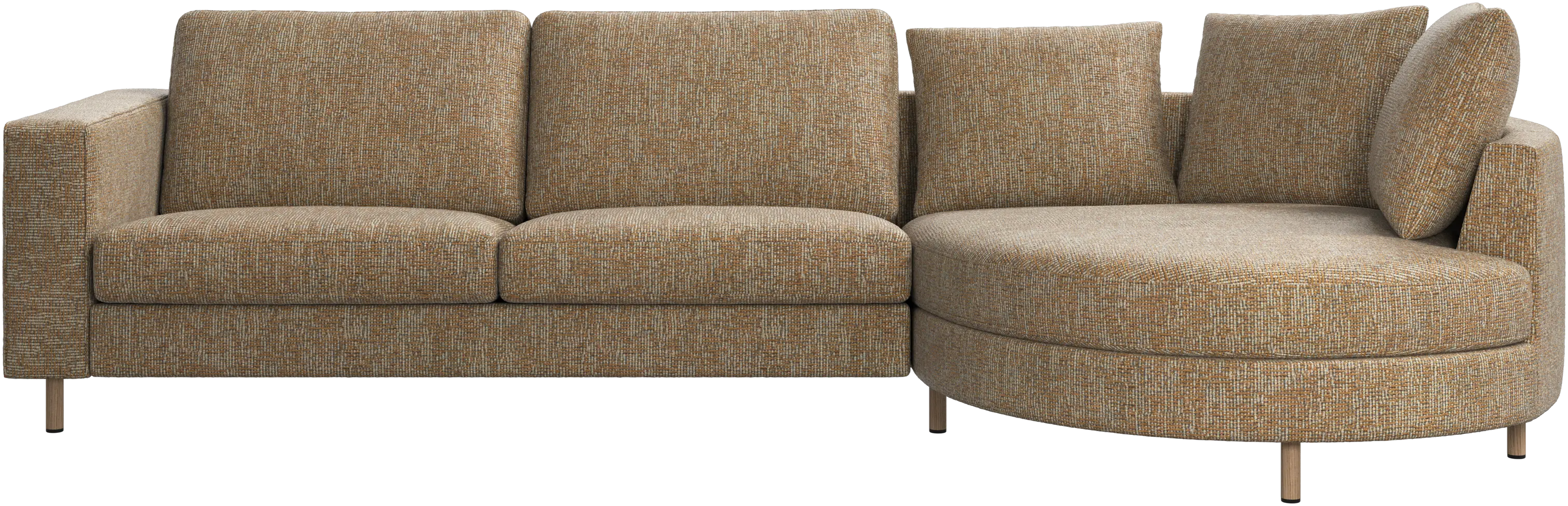 Sofá Indivi con módulo chaise-longue a la derecha