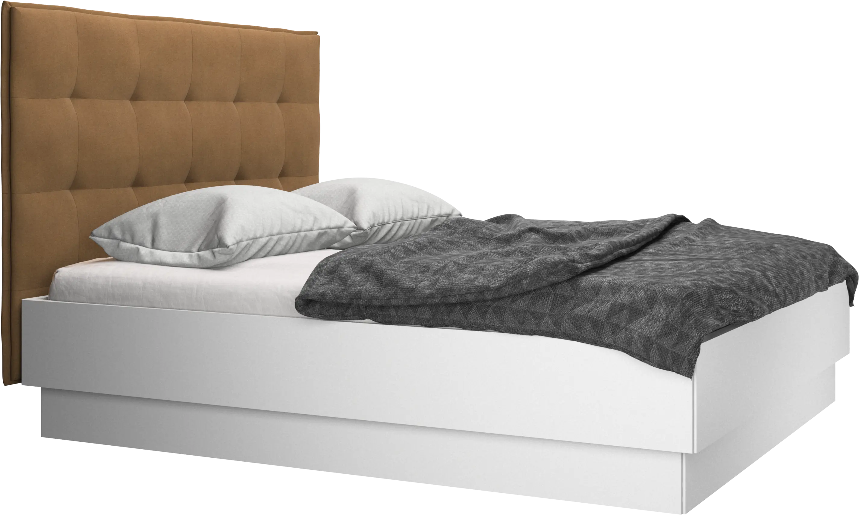Lugano Bett mit Lattenrost und Staufach unter hochklappbarer Liegefläche, Matratze gegen Aufpreis