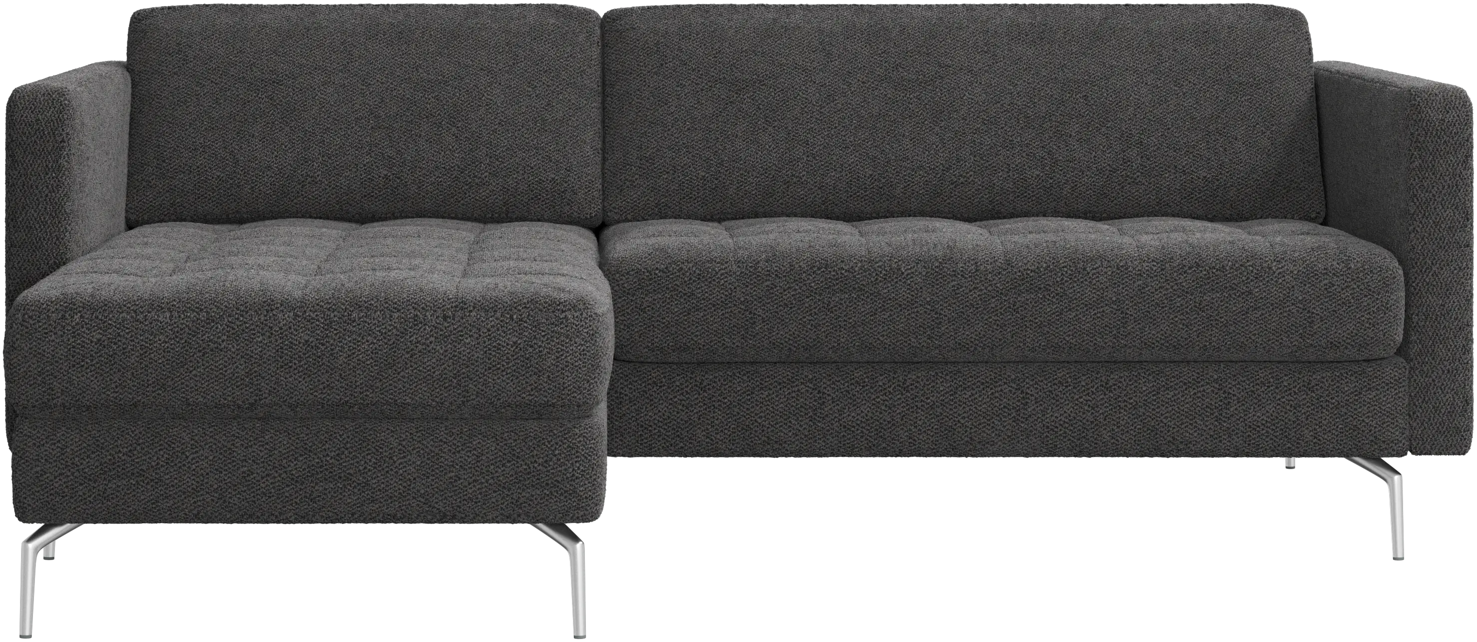 Osaka sofa with resting unit, tufted seat
