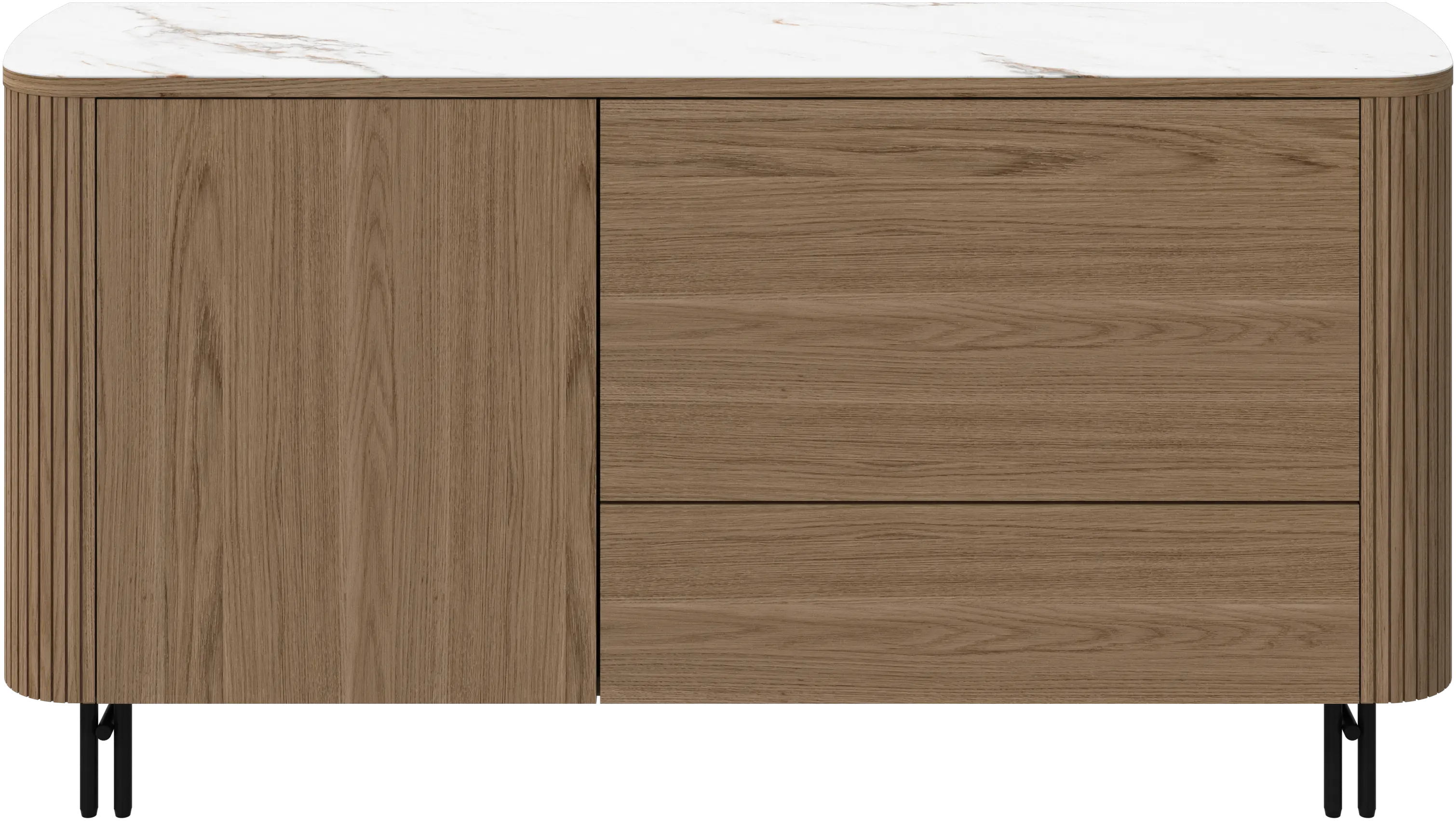 Buffet avec section abattante