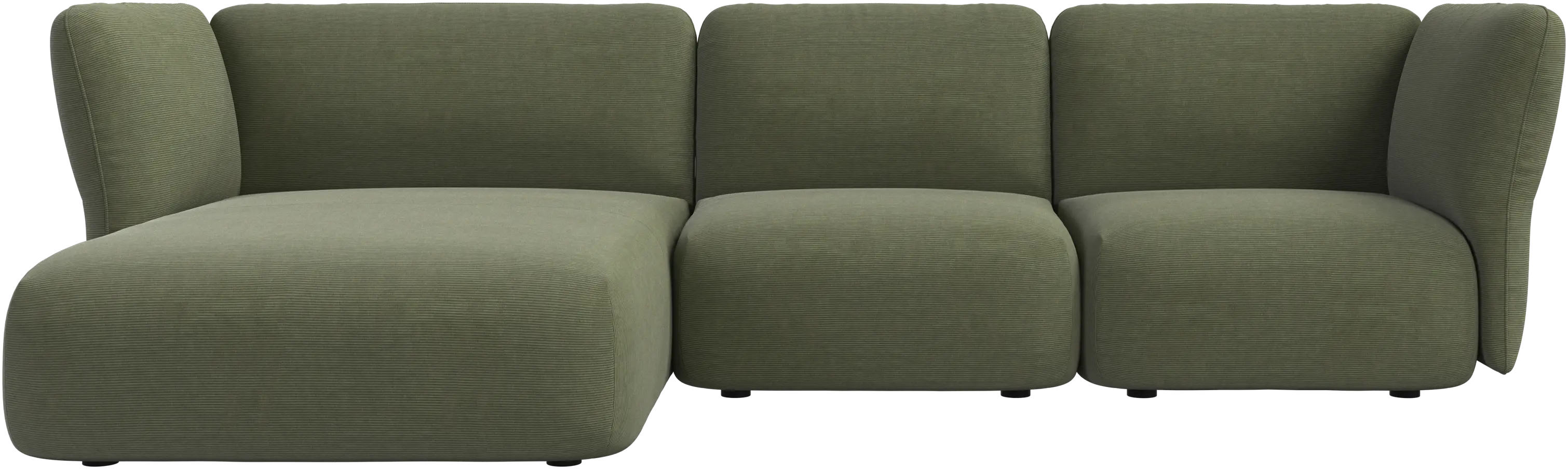 Paraggi 2-seater with chaise longue left
