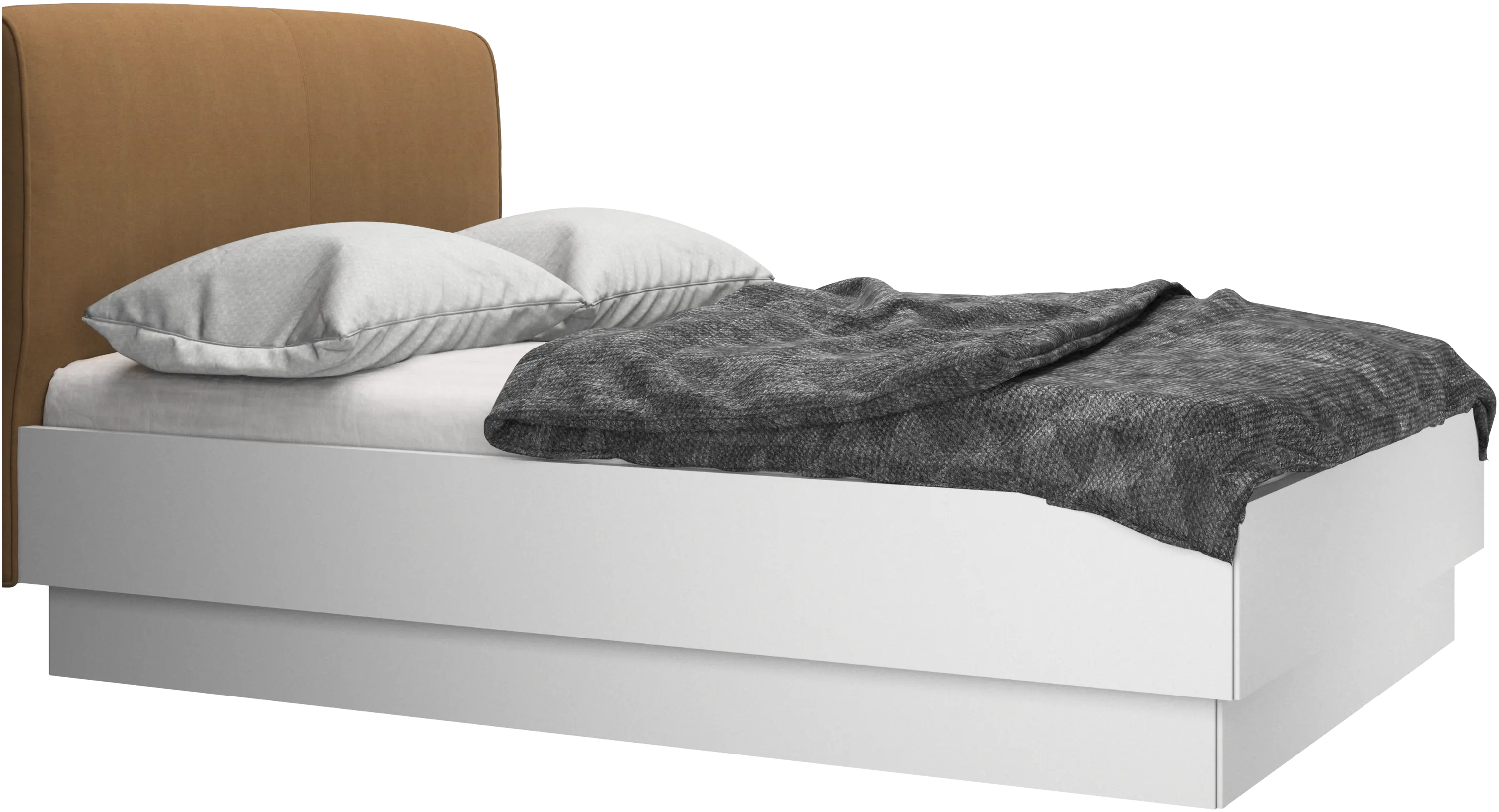 Houston, upholstered bed with storage