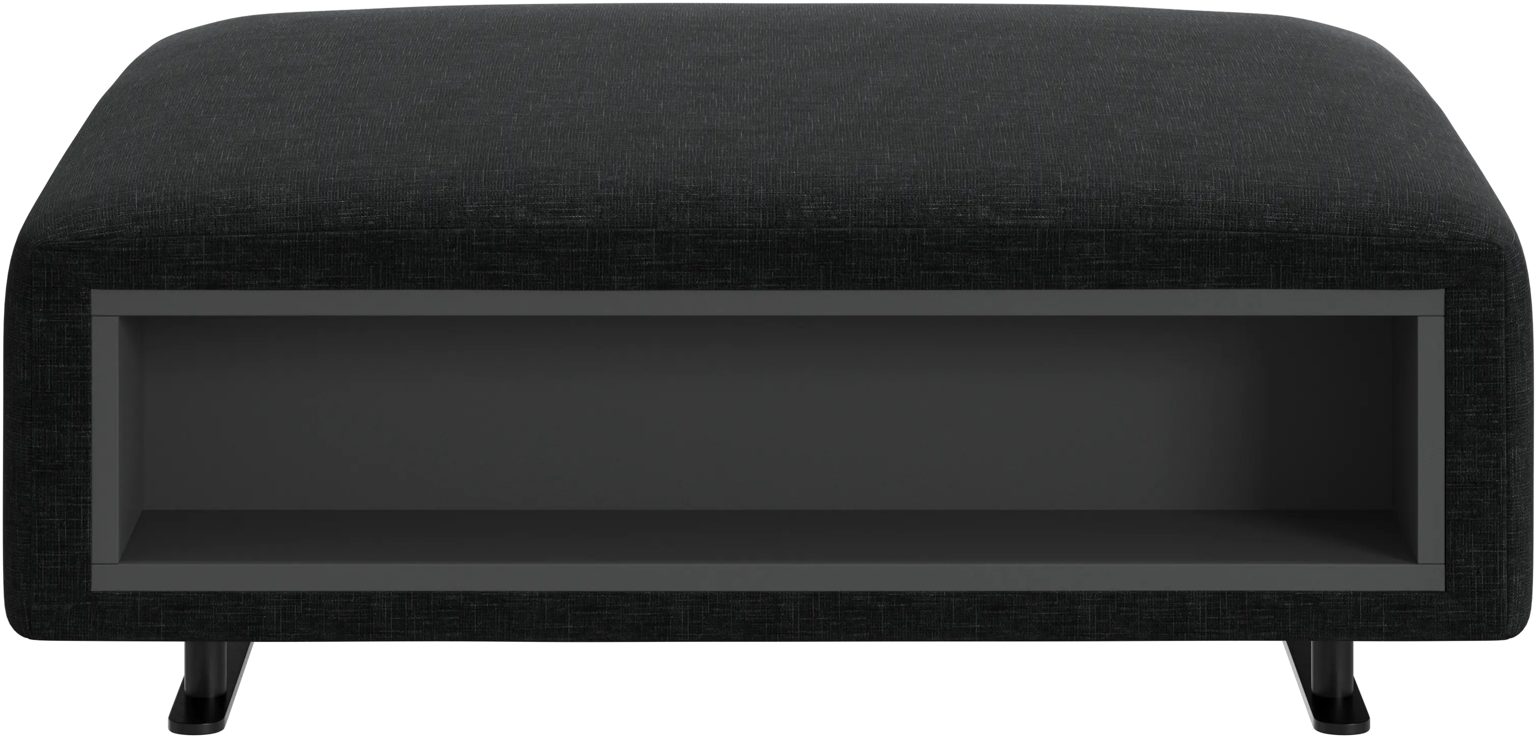 Hampton footstool with storage left and right sides