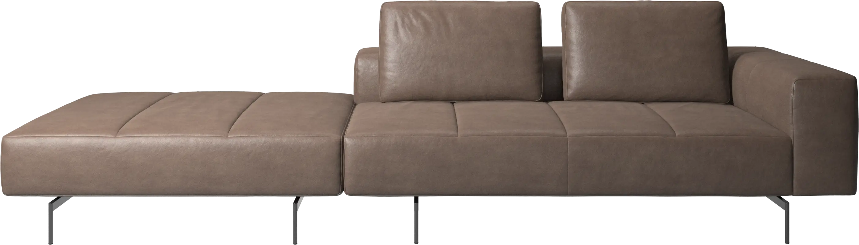 Amsterdam sofa with footstool on left side