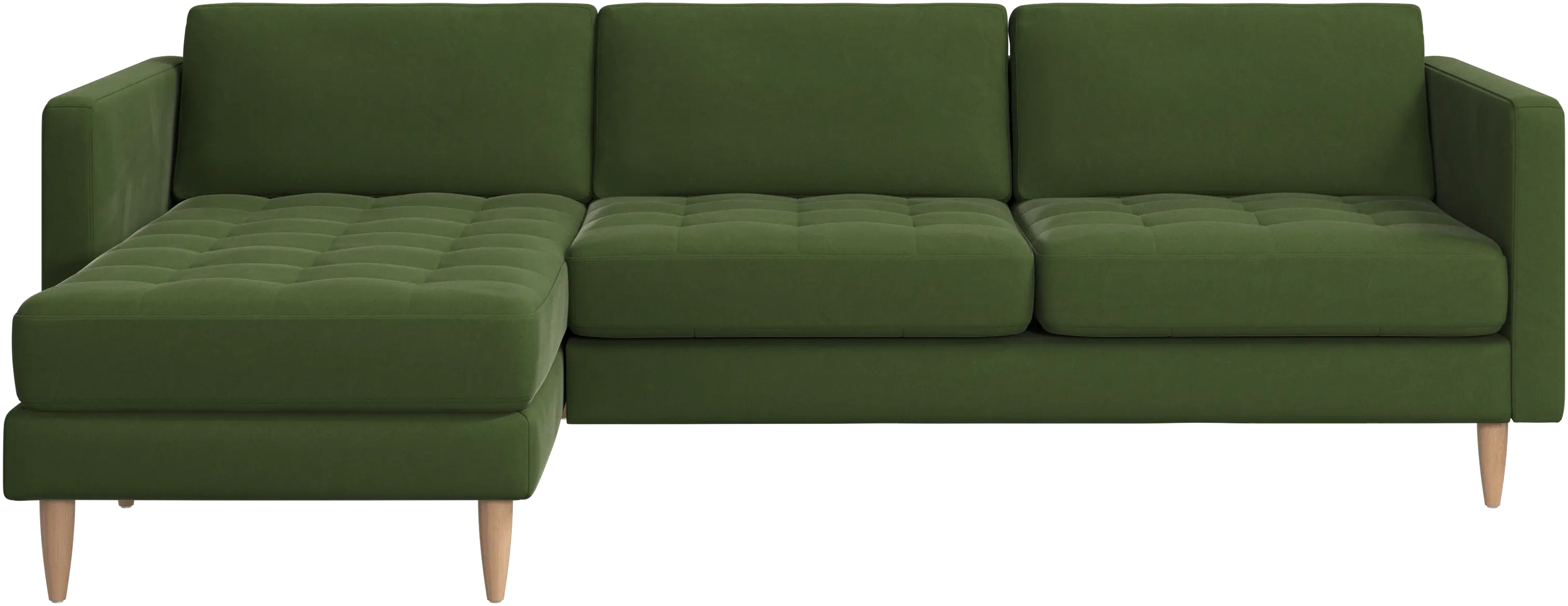 Osaka sofa with resting unit, tufted seat