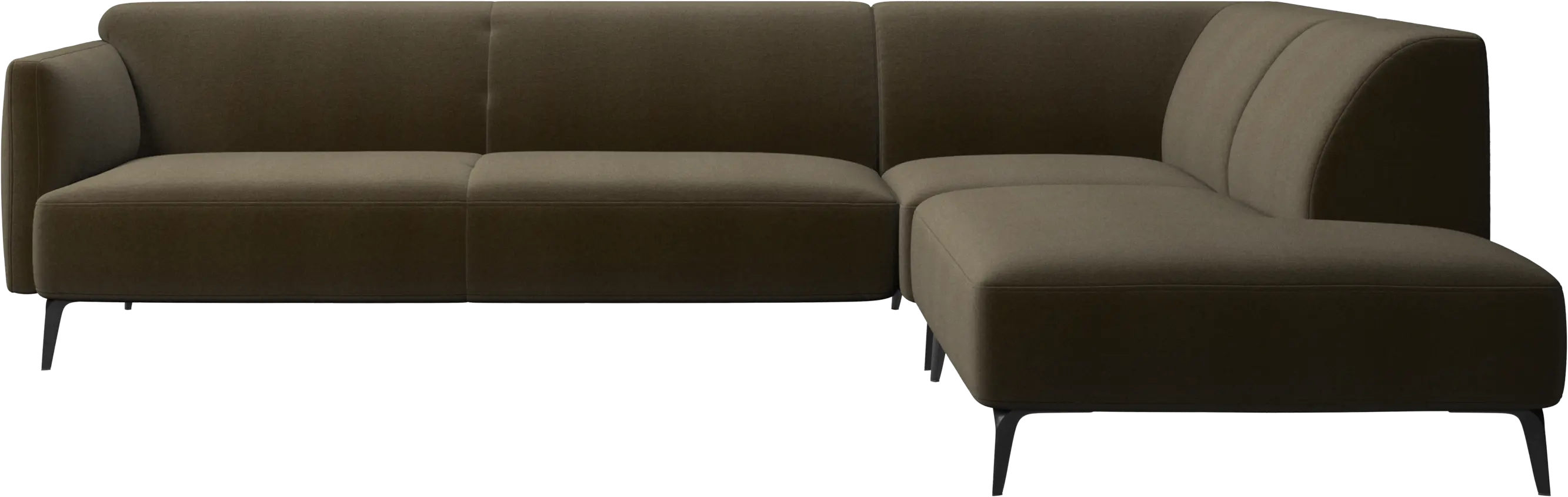 Modena corner sofa with lounging unit