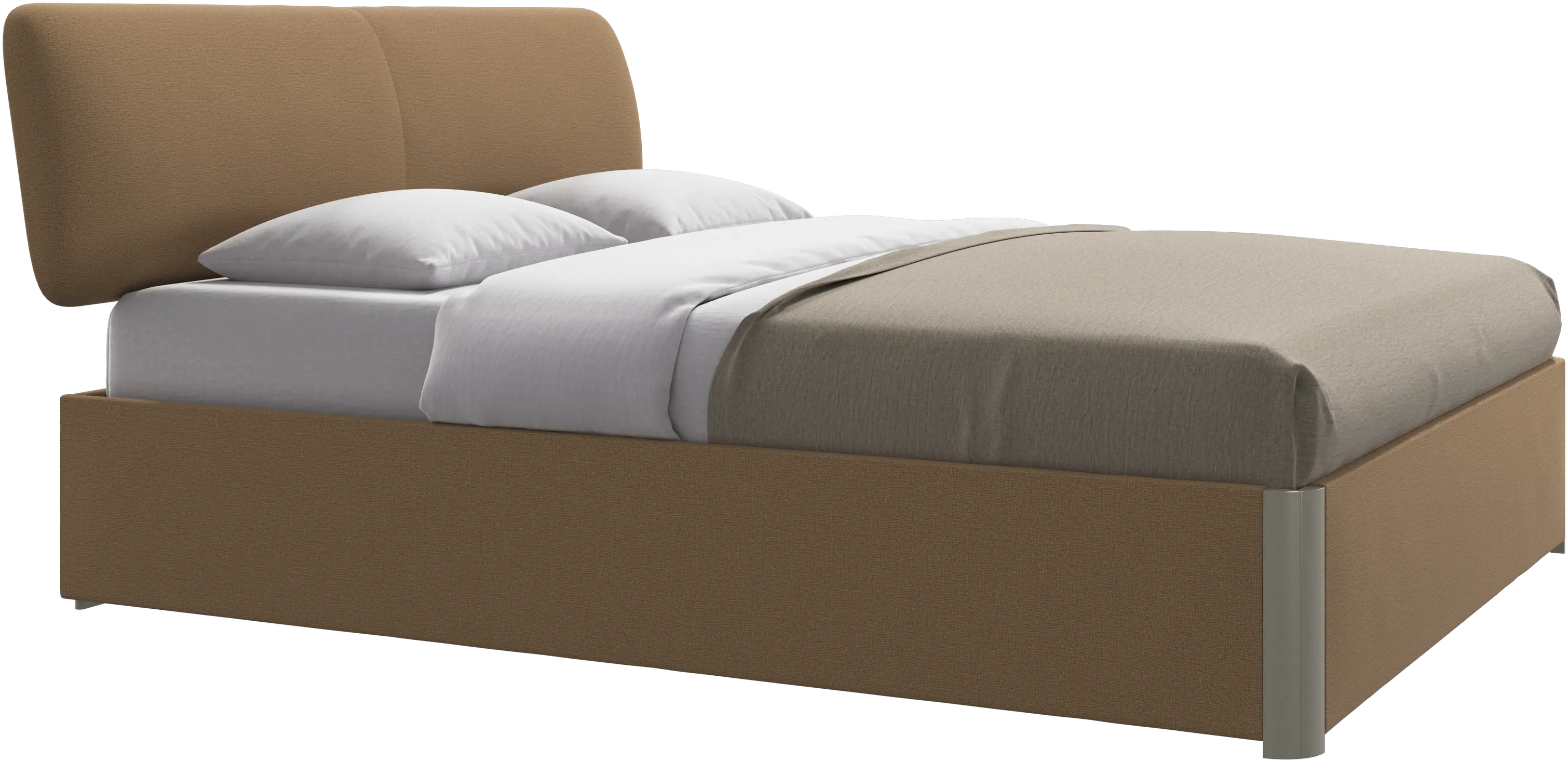 Element bed, bed-mounted headboard, with slats, excl. mattress