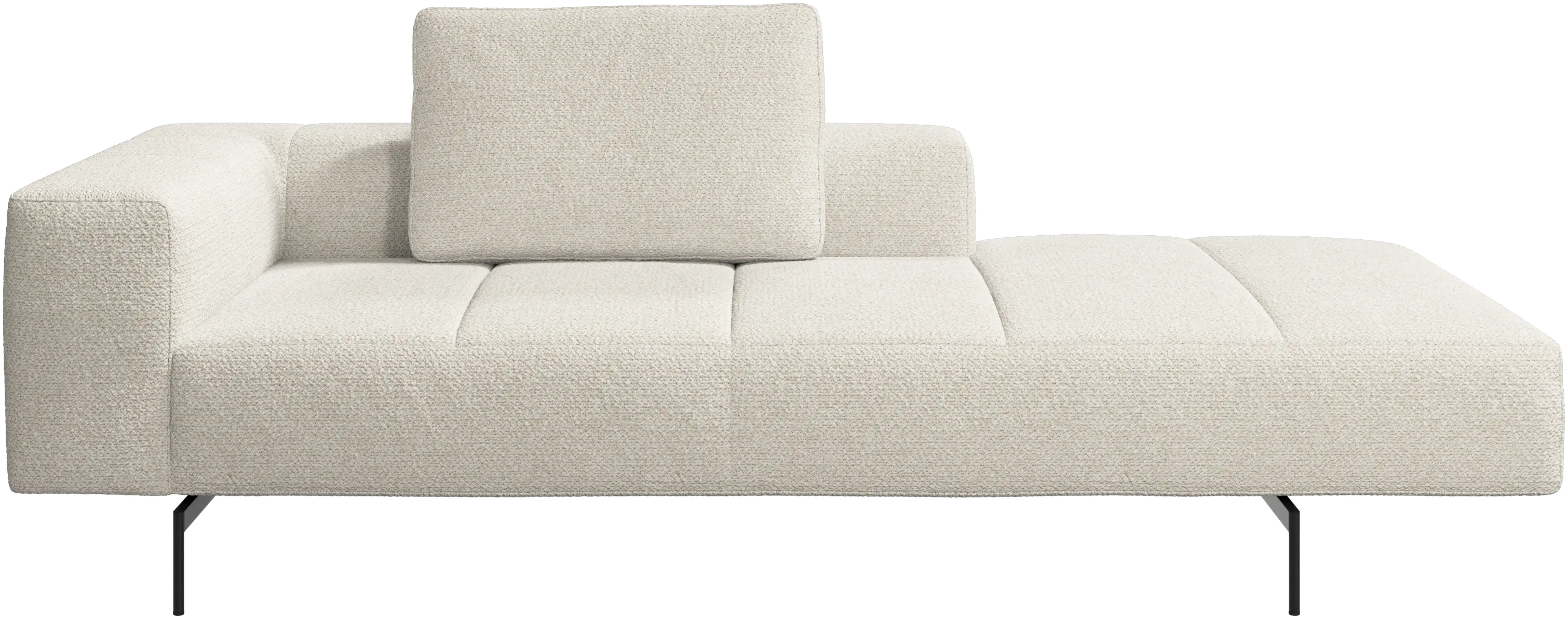 Amsterdam Iounging module for sofa, armrest left, open end right