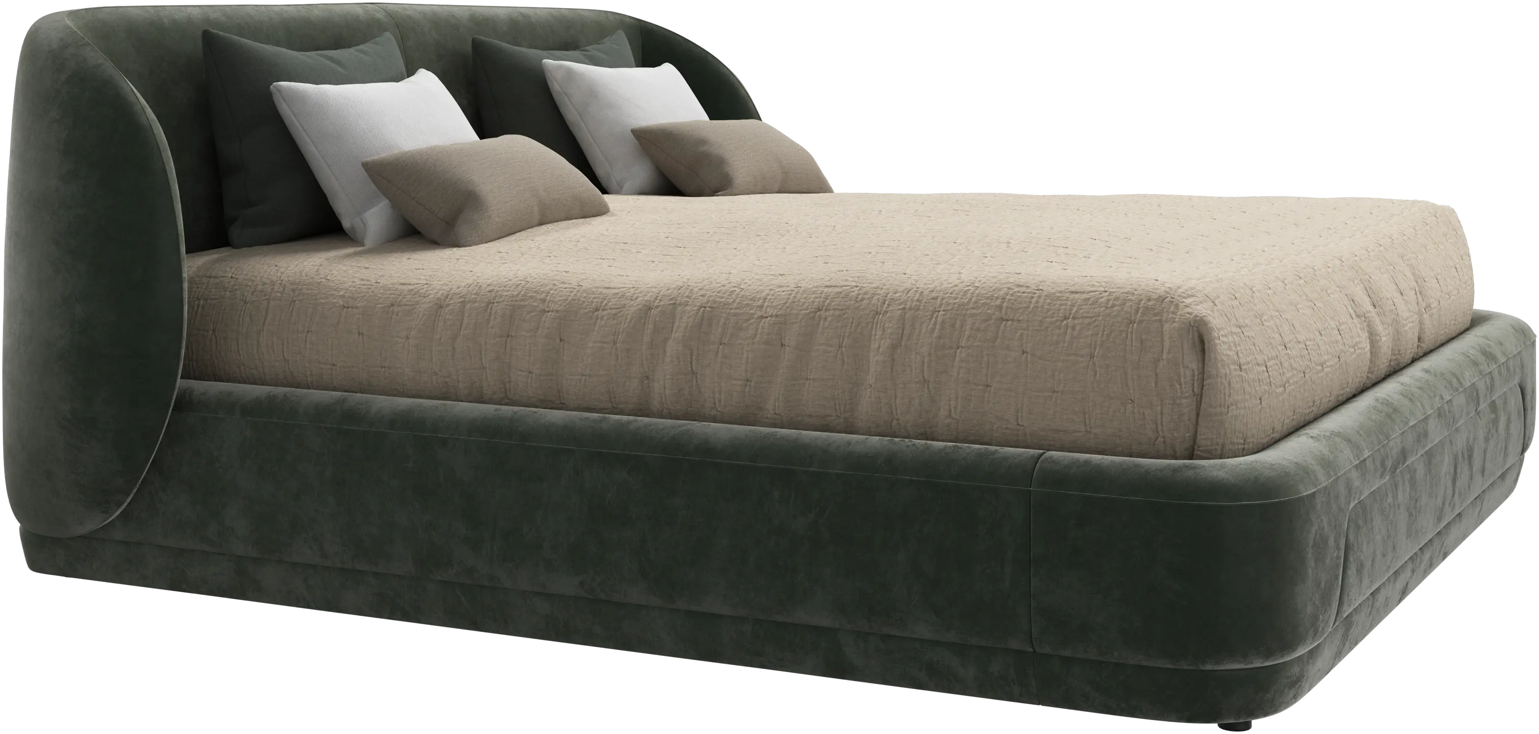 Bolzano bed with slats  - W193xL203cm