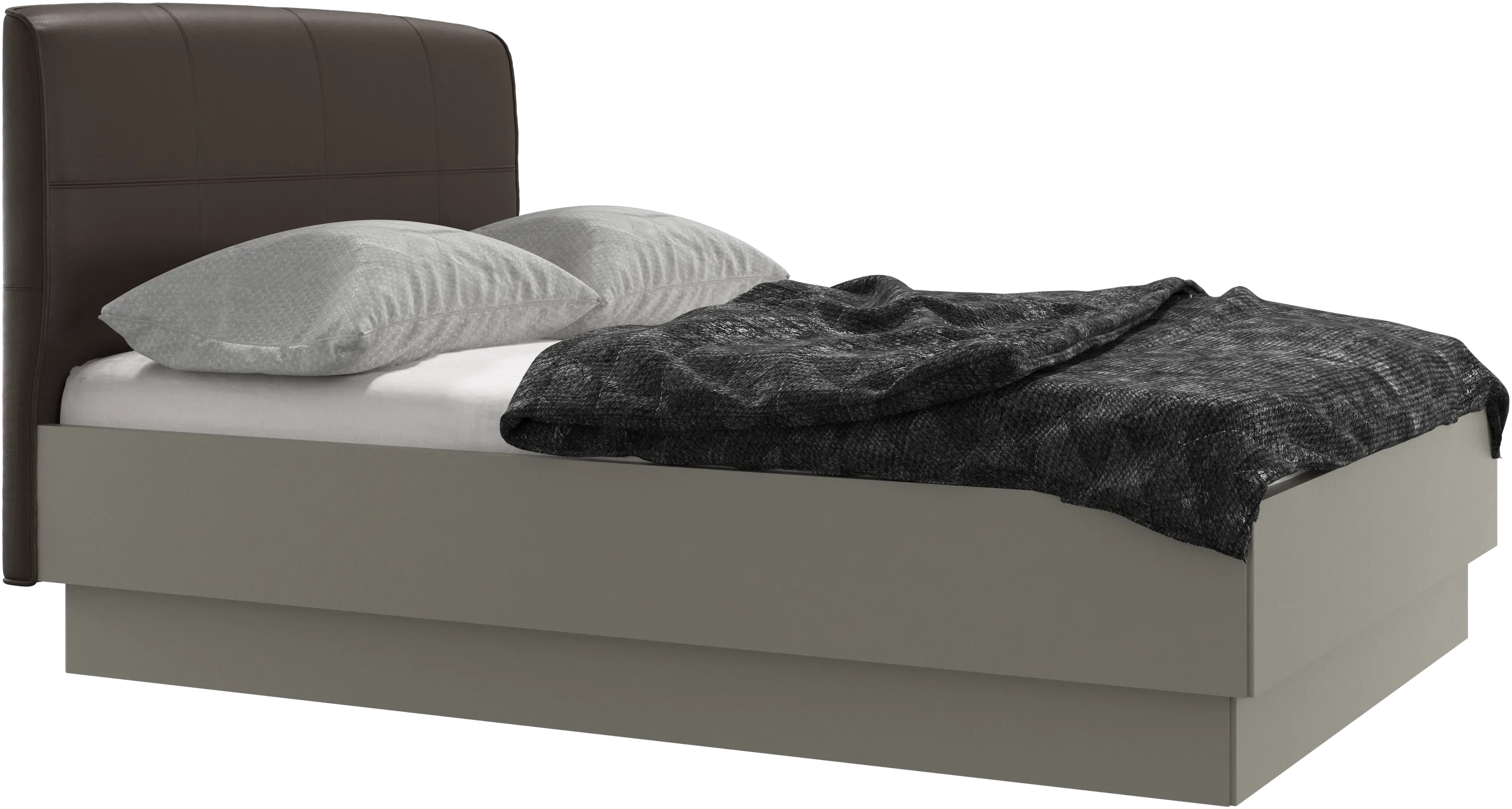 Houston, gepolstertes bett mit stauraum
