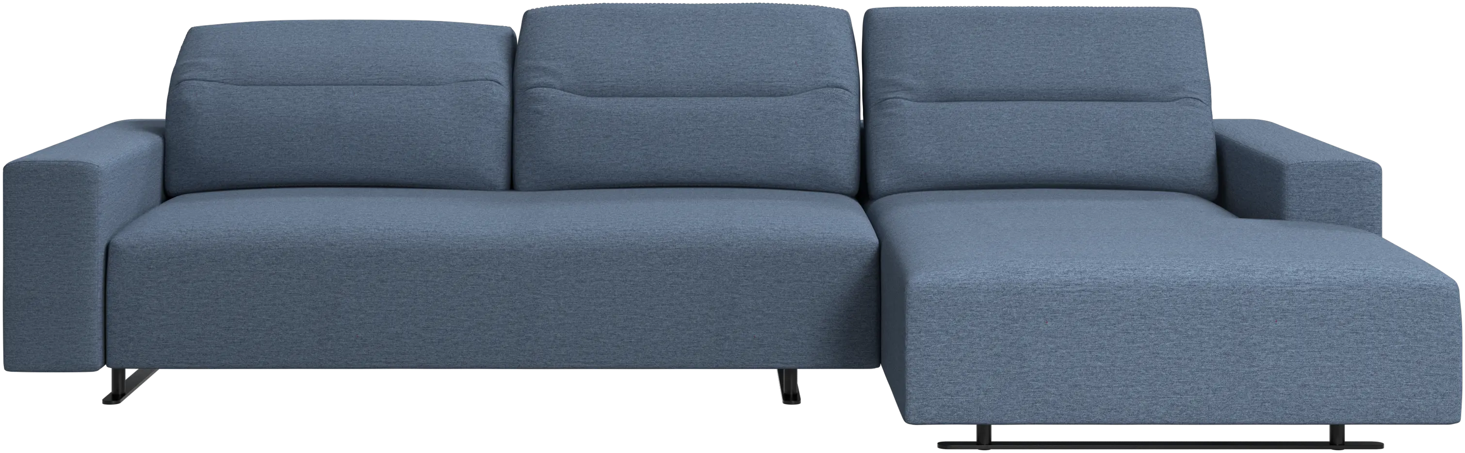 Hampton sofa with adjustable back and resting unit left side