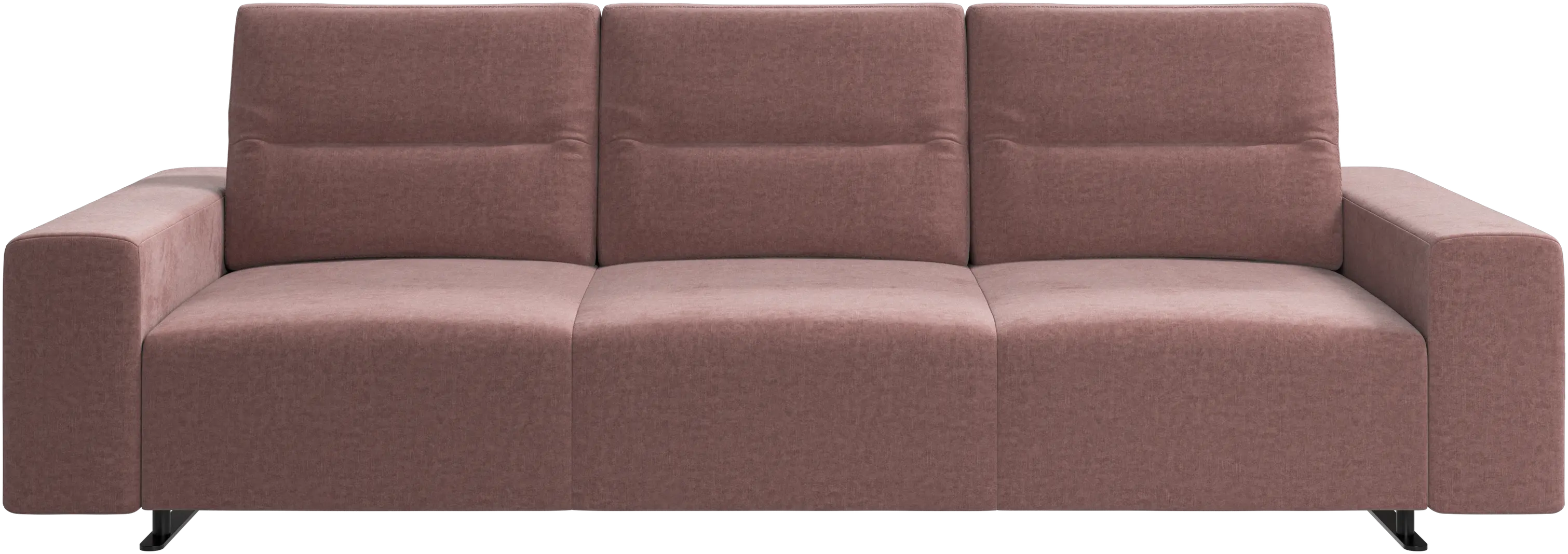 Hampton sofa with adjustable back and storage on the left side