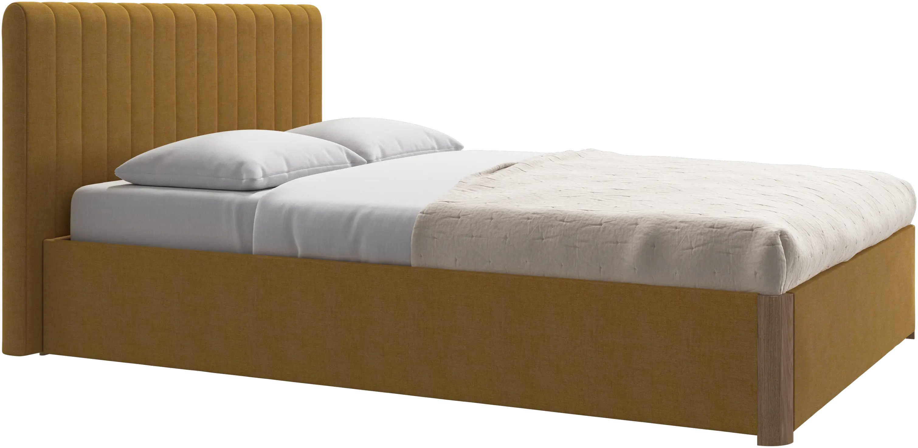 Element Bett, kopfteil bettmontiert, mit Lattenrost und Aufbewahrungslösung, exkl. Matratze