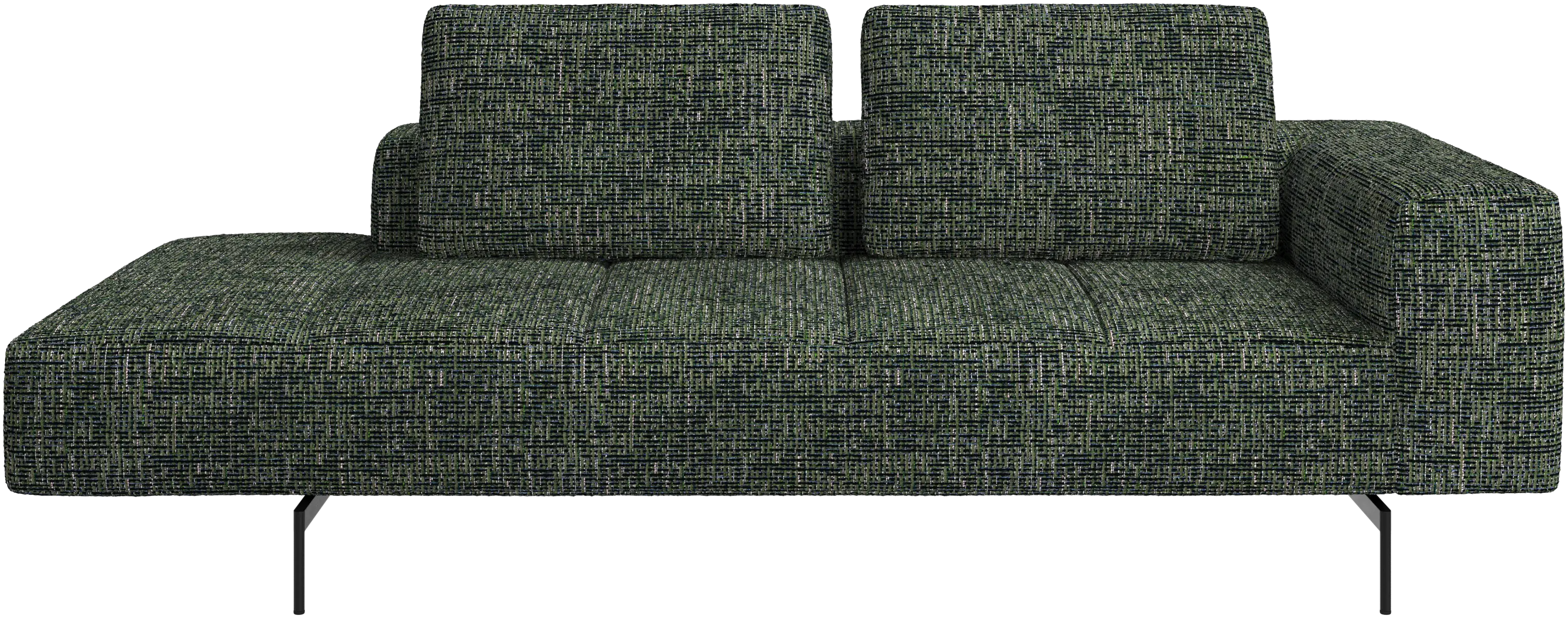 Amsterdam resting module for sofa, armrest right, open end left