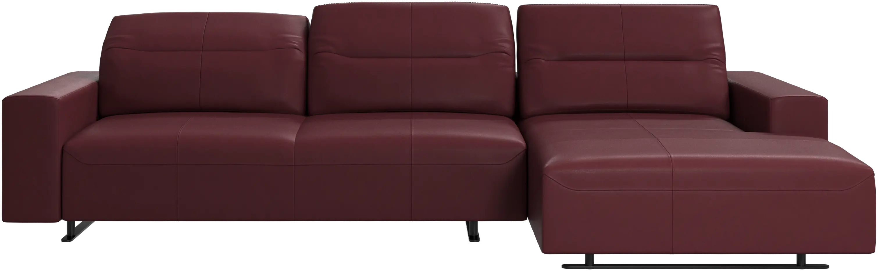 Hampton sofa with adjustable back and resting unit right side