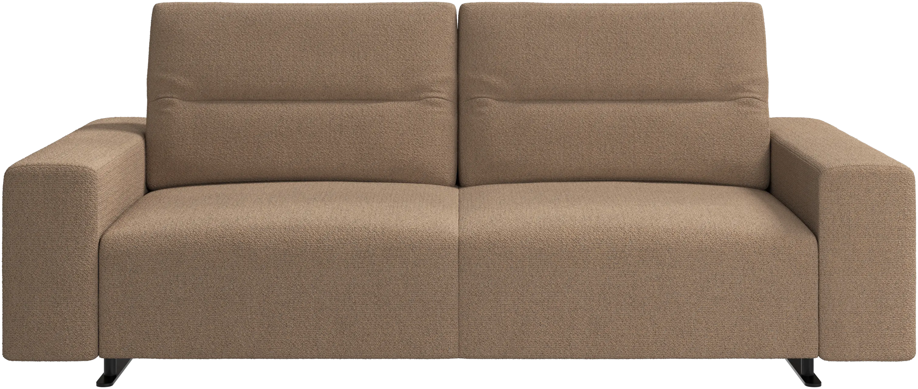 Hampton sofa med justerbar ryg og opbevaring i højre side