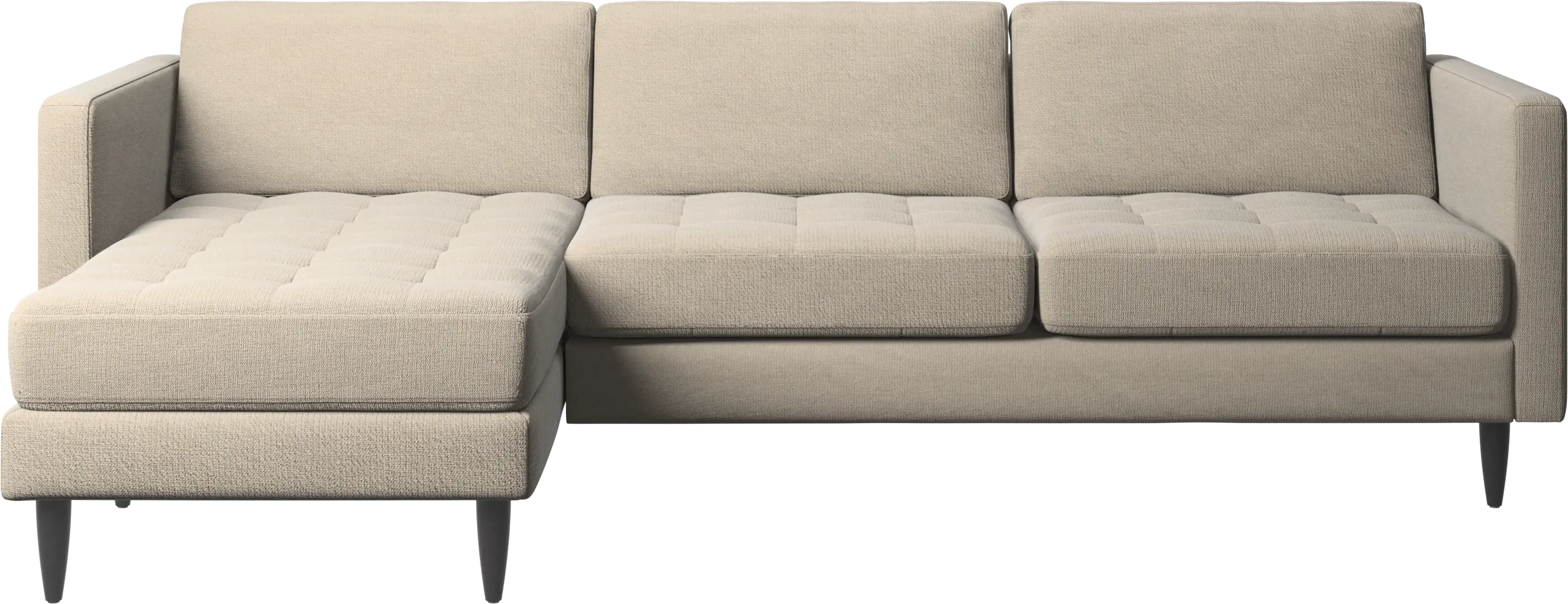 Osaka sofa with resting unit, tufted seat