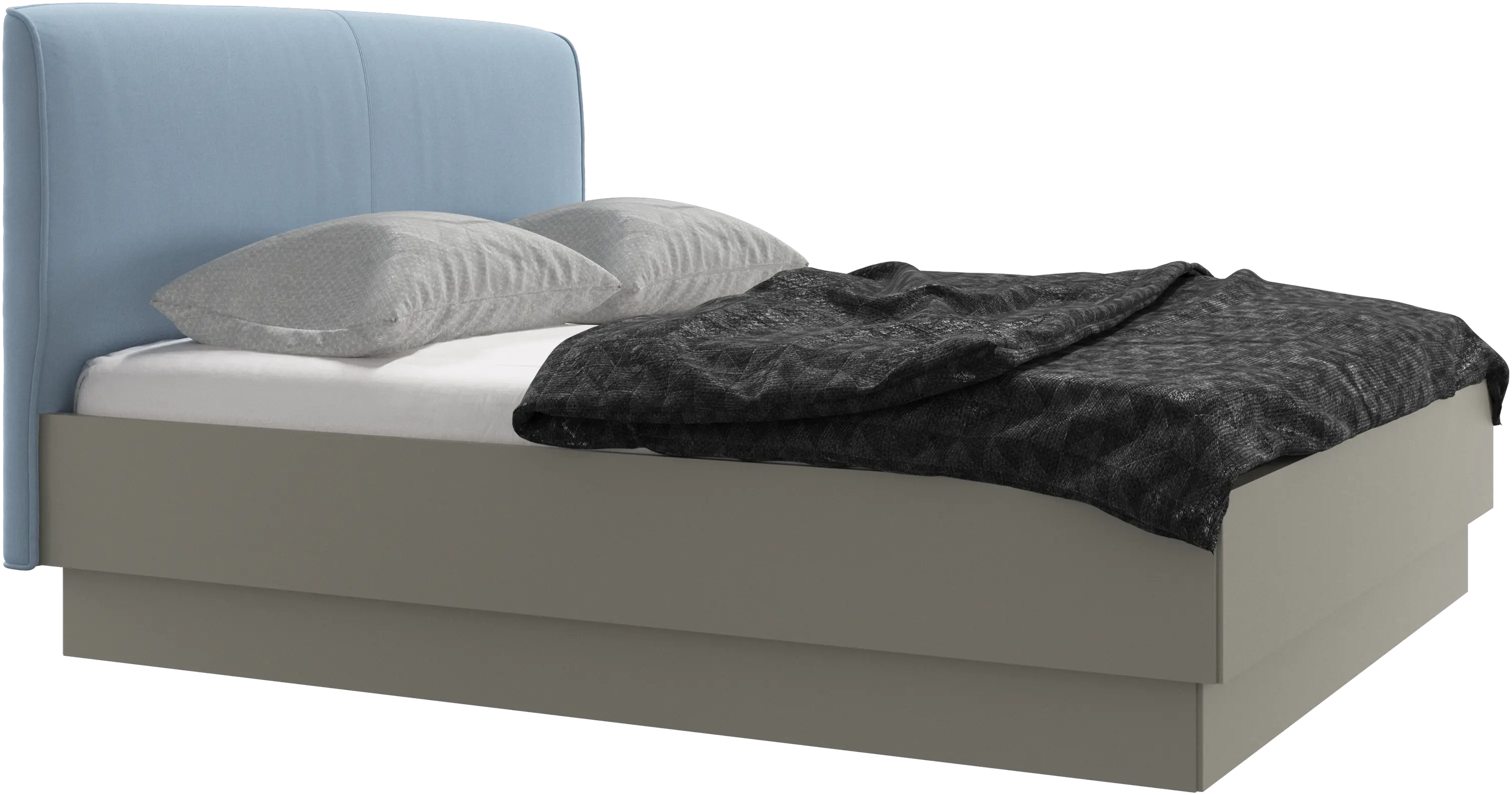 Houston, upholstered bed with storage