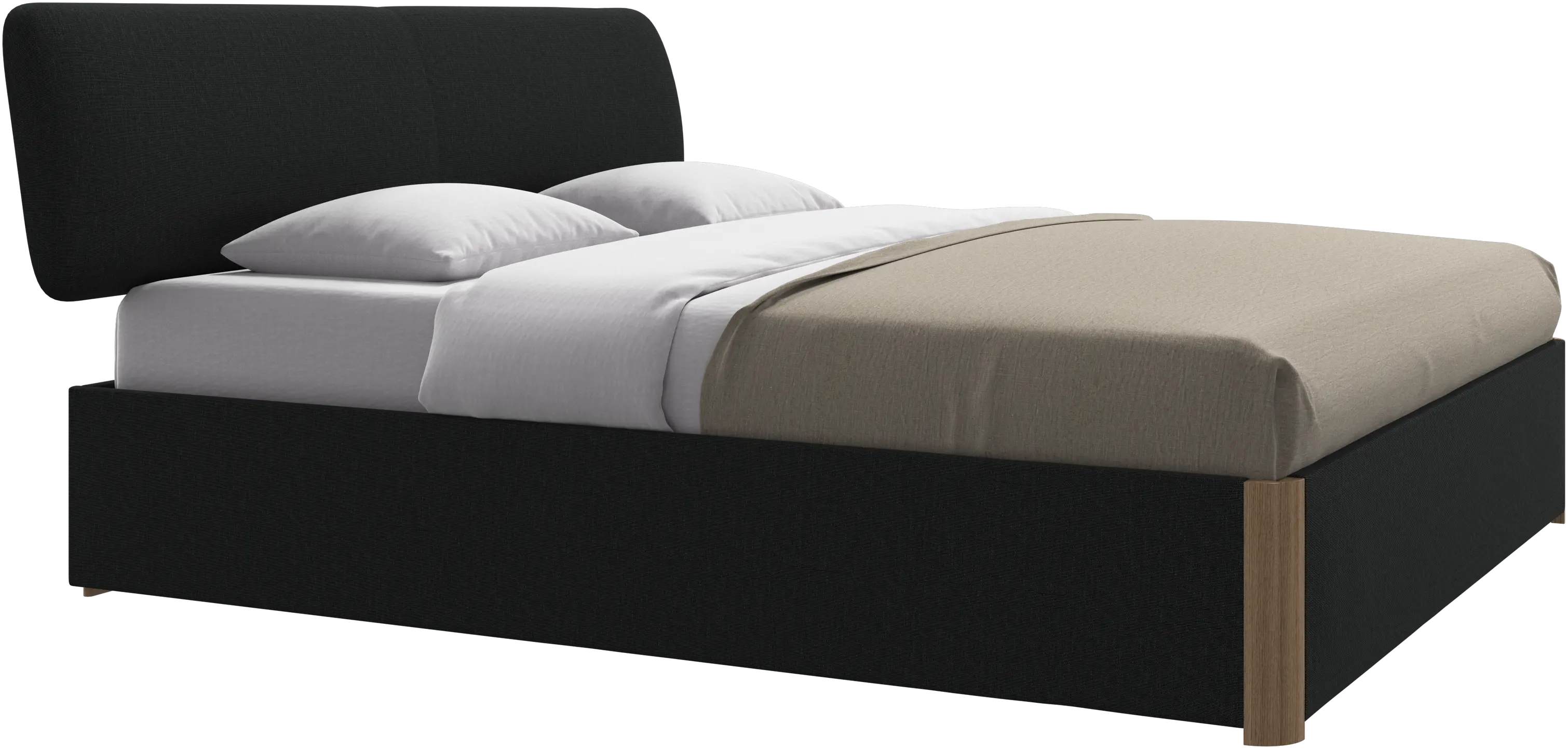 Element bed, bed-mounted headboard, with slats, excl. mattress