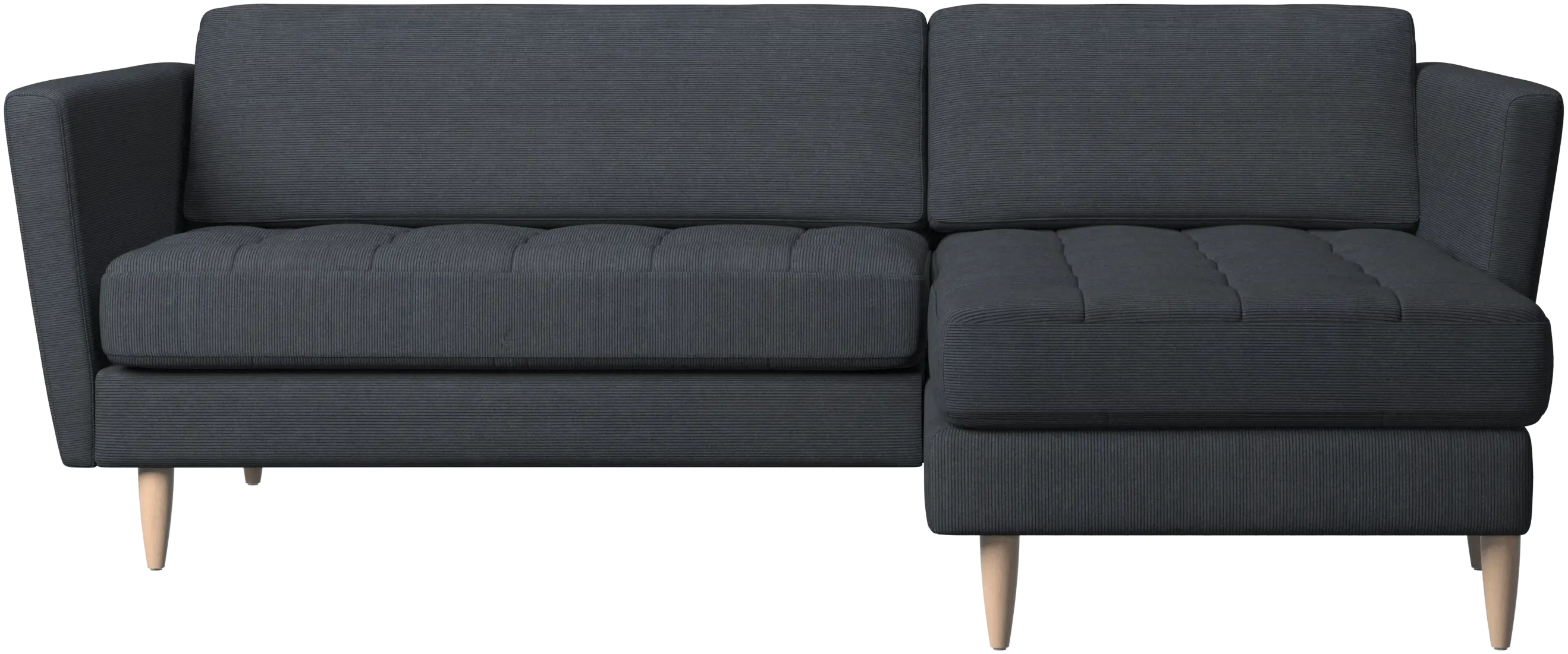 Osaka sofa with resting unit, tufted seat