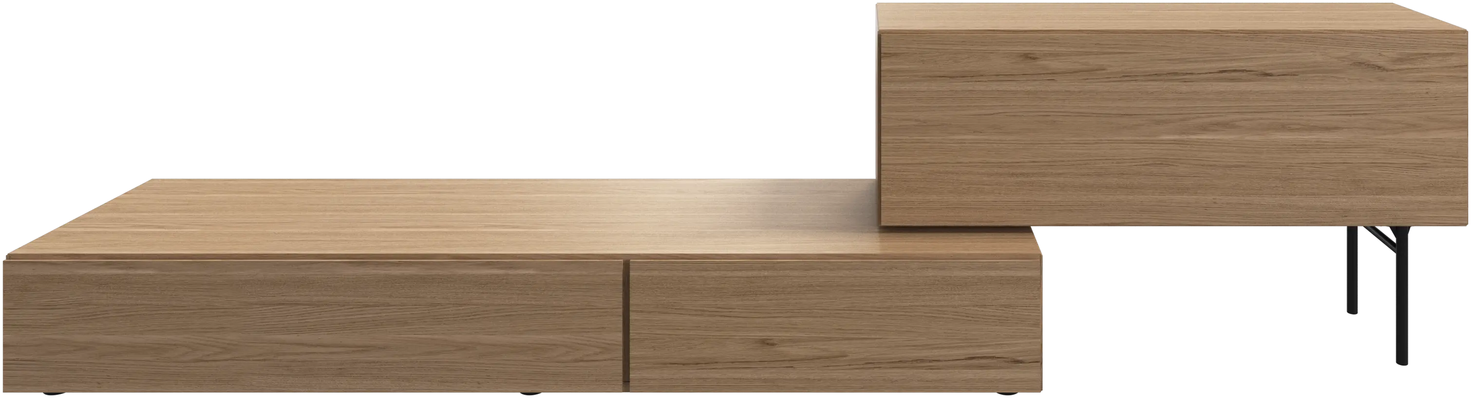 Lugano wall system with drop down doors and drawer