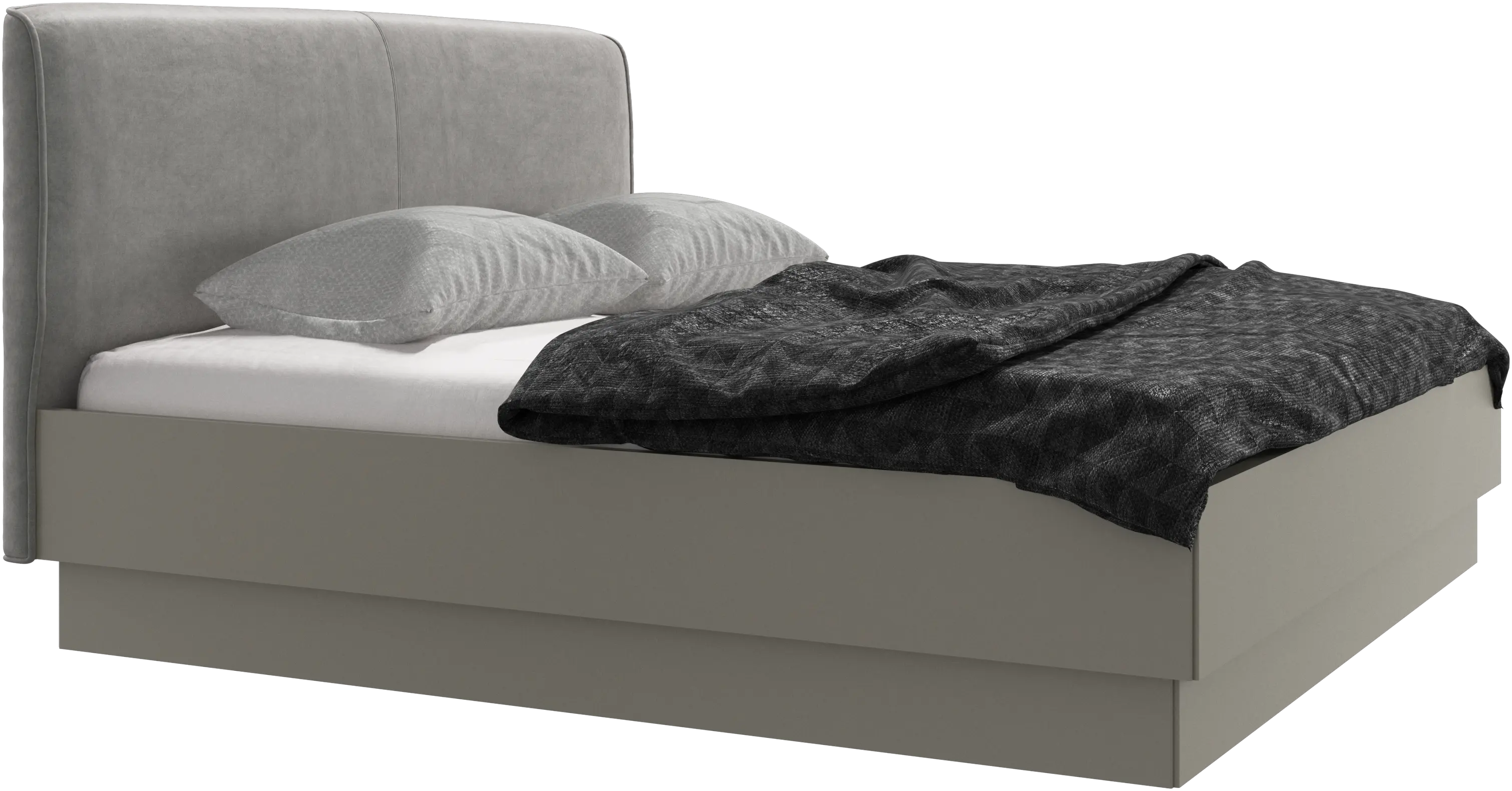 Houston, upholstered bed with storage