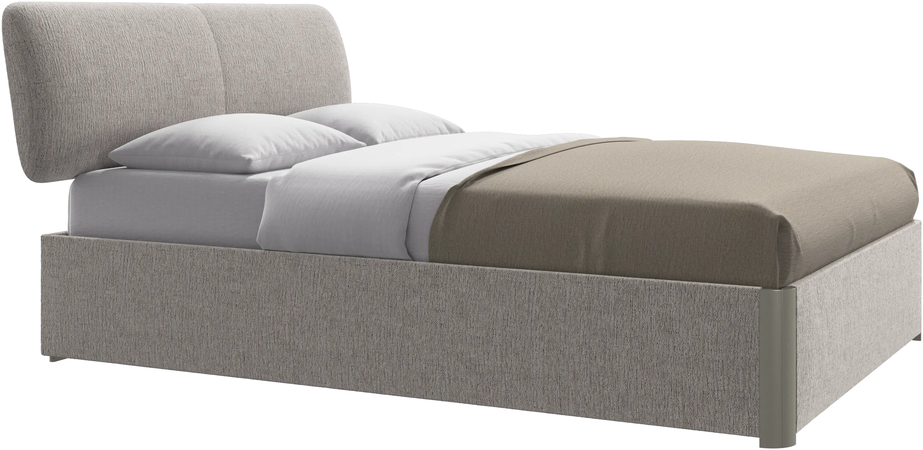 Element bed, bed-mounted headboard, with slats, excl. mattress