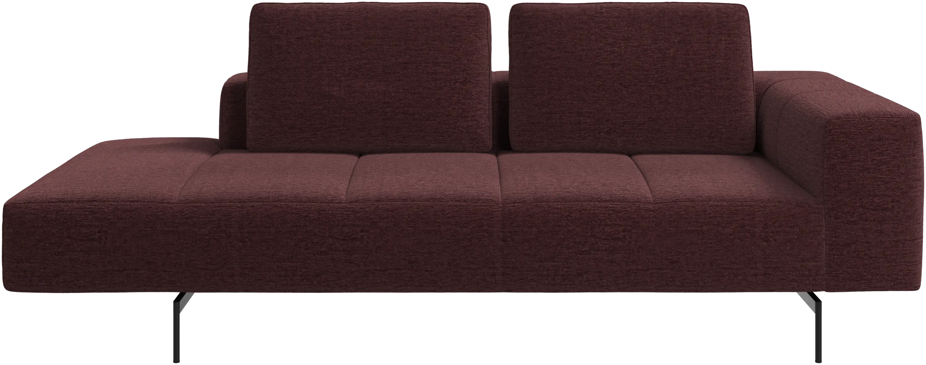 Amsterdam resting module for sofa, armrest right, open end left
