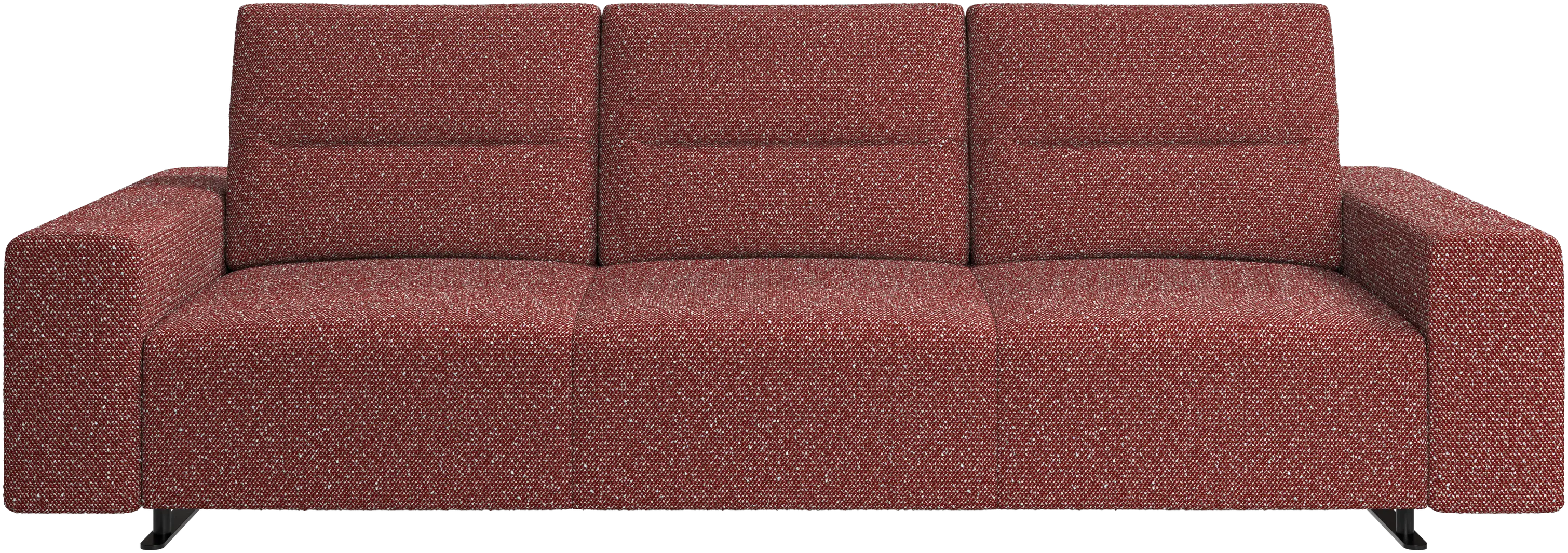 Hampton sofa with adjustable back and storage on the left side